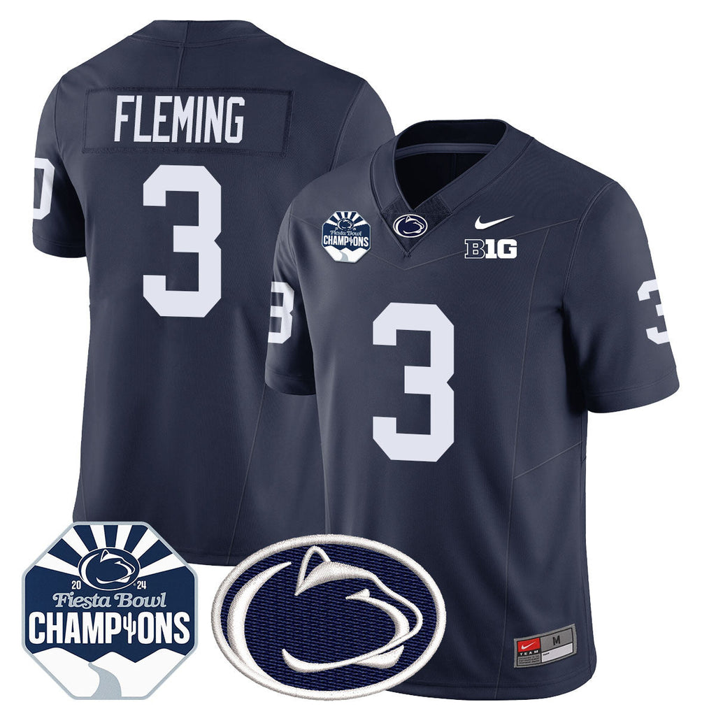 Men Penn State Nittany Lions 2024 Fiesta Bowl Champions Jersey - All Stitched