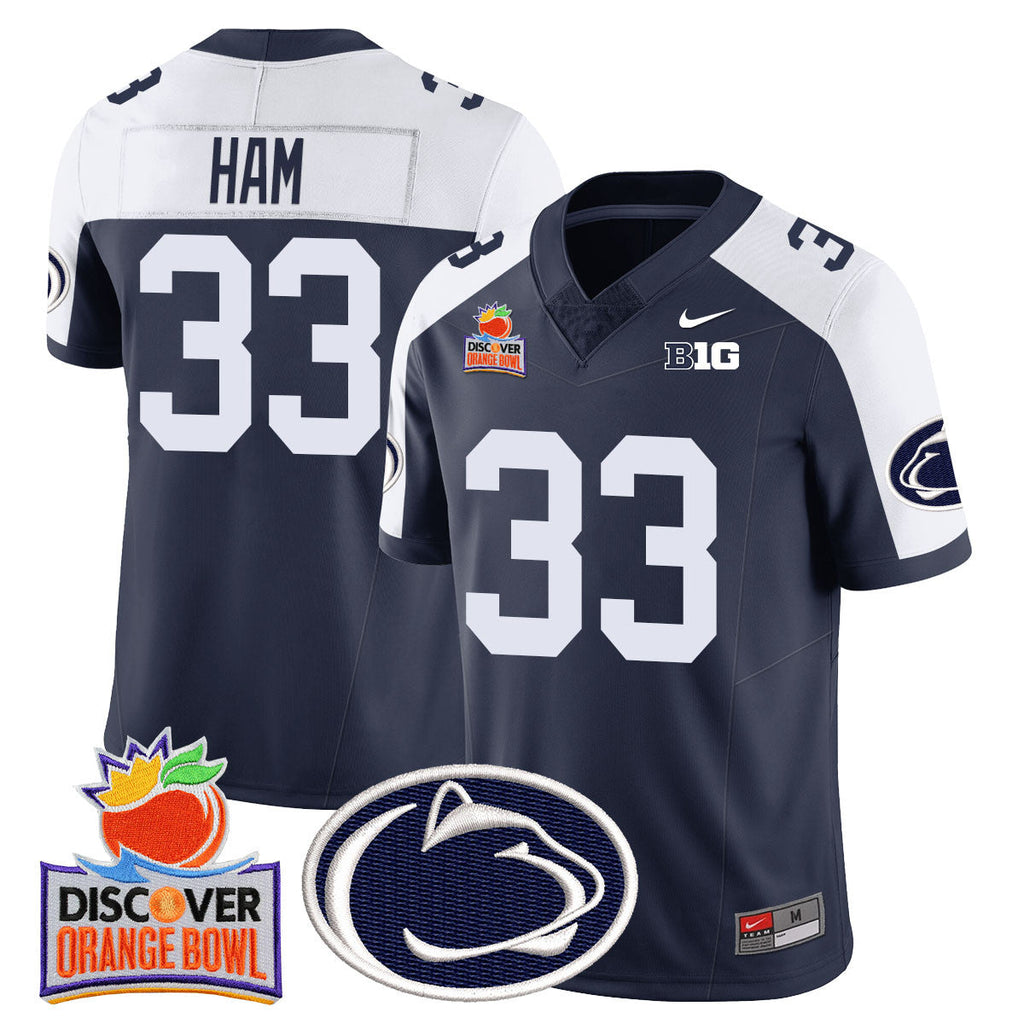 Men Penn State Nittany Lions 2024 Orange Bowl Jersey N1 - All Stitched