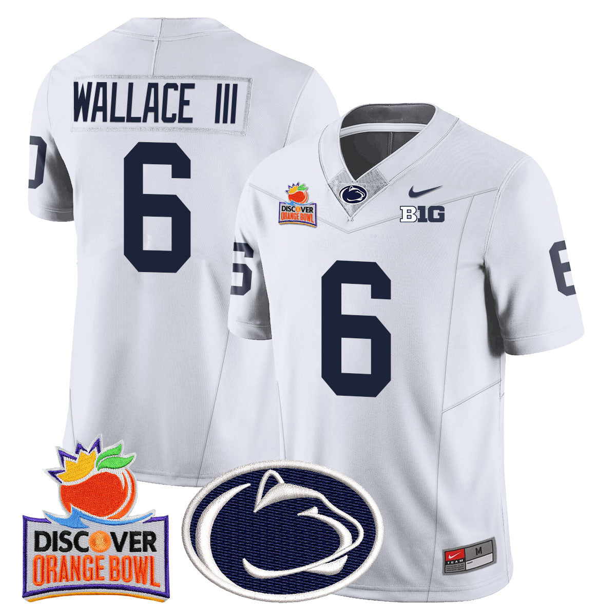 Men Penn State Nittany Lions 2024 Orange Bowl Jersey N1 - All Stitched