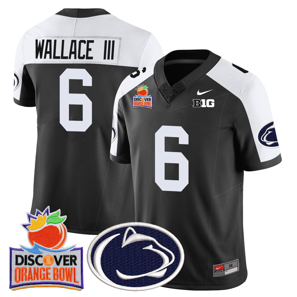 Men Penn State Nittany Lions 2024 Orange Bowl Jersey N1 - All Stitched
