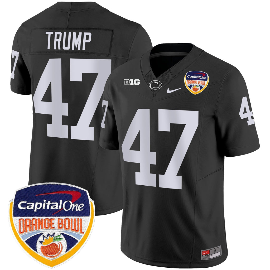 Men Penn State Nittany Lions Orange Bowl Patch Vapor Limited Jersey - All Stitched