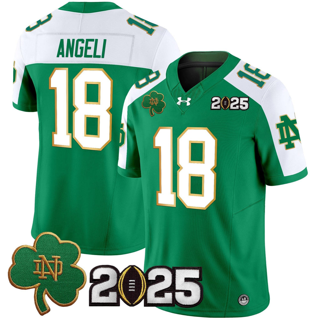 Men Notre Dame Fighting Irish 2025 CFP Final Patch Vapor Limited Jersey - All Stitched