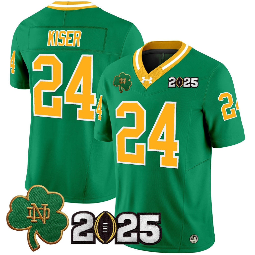 Men Notre Dame Fighting Irish 2025 CFP Final Patch Vapor Limited Jersey - All Stitched