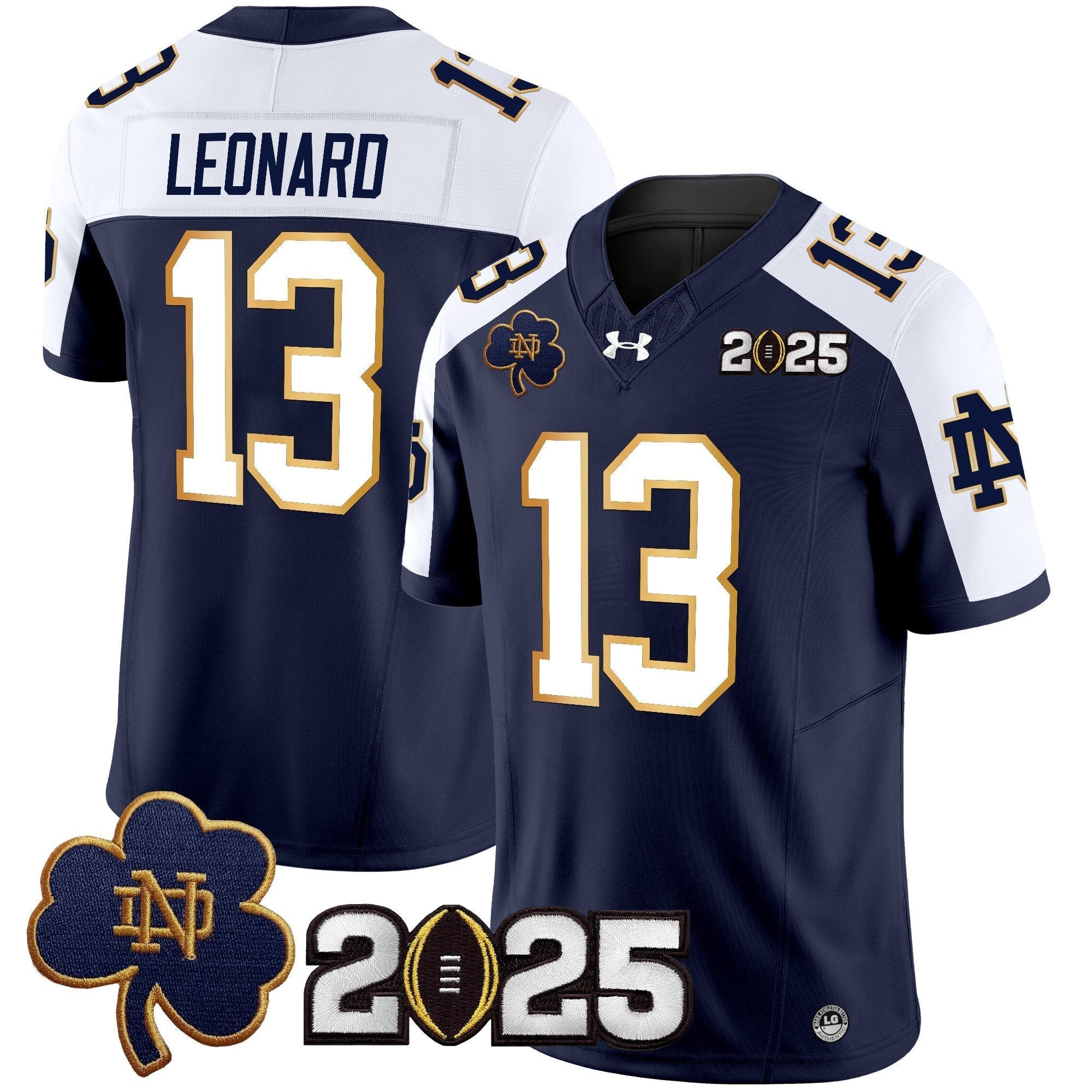 Men Notre Dame Fighting Irish 2025 CFP Final Patch Vapor Limited Jersey - All Stitched