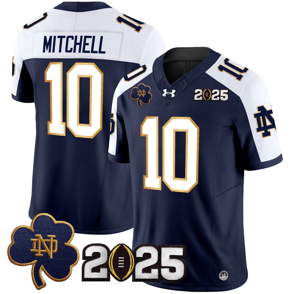 Men Notre Dame Fighting Irish 2025 CFP Final Patch Vapor Limited Jersey - All Stitched