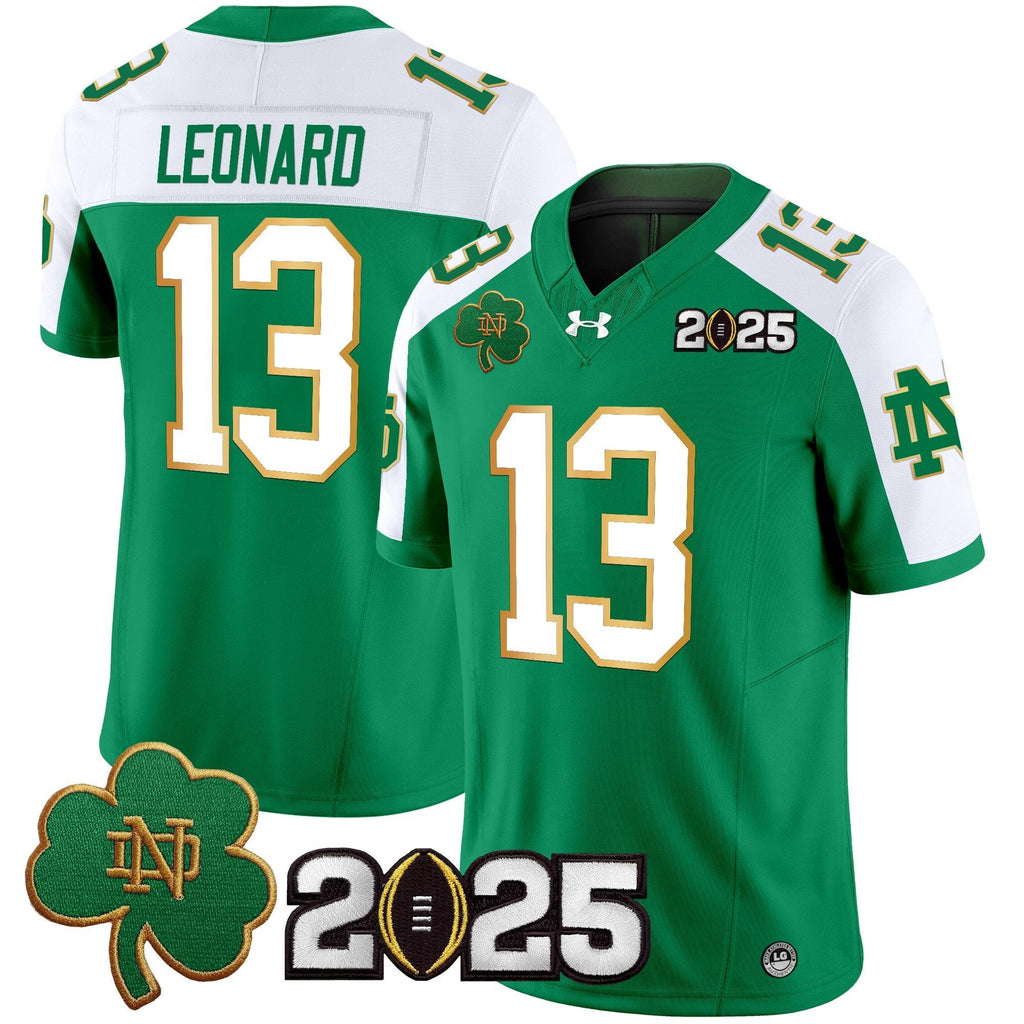 Men Notre Dame Fighting Irish 2025 CFP Final Patch Vapor Limited Jersey - All Stitched