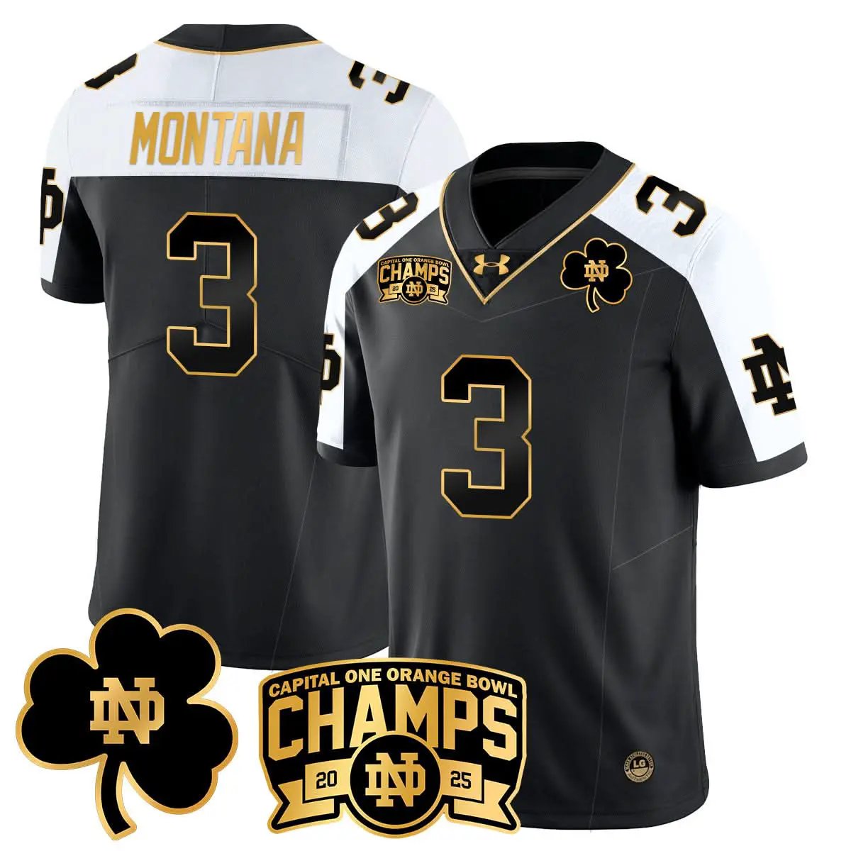 Men Notre Dame Fighting Irish 2025 Orange Bowl Champions Jersey N6 Football