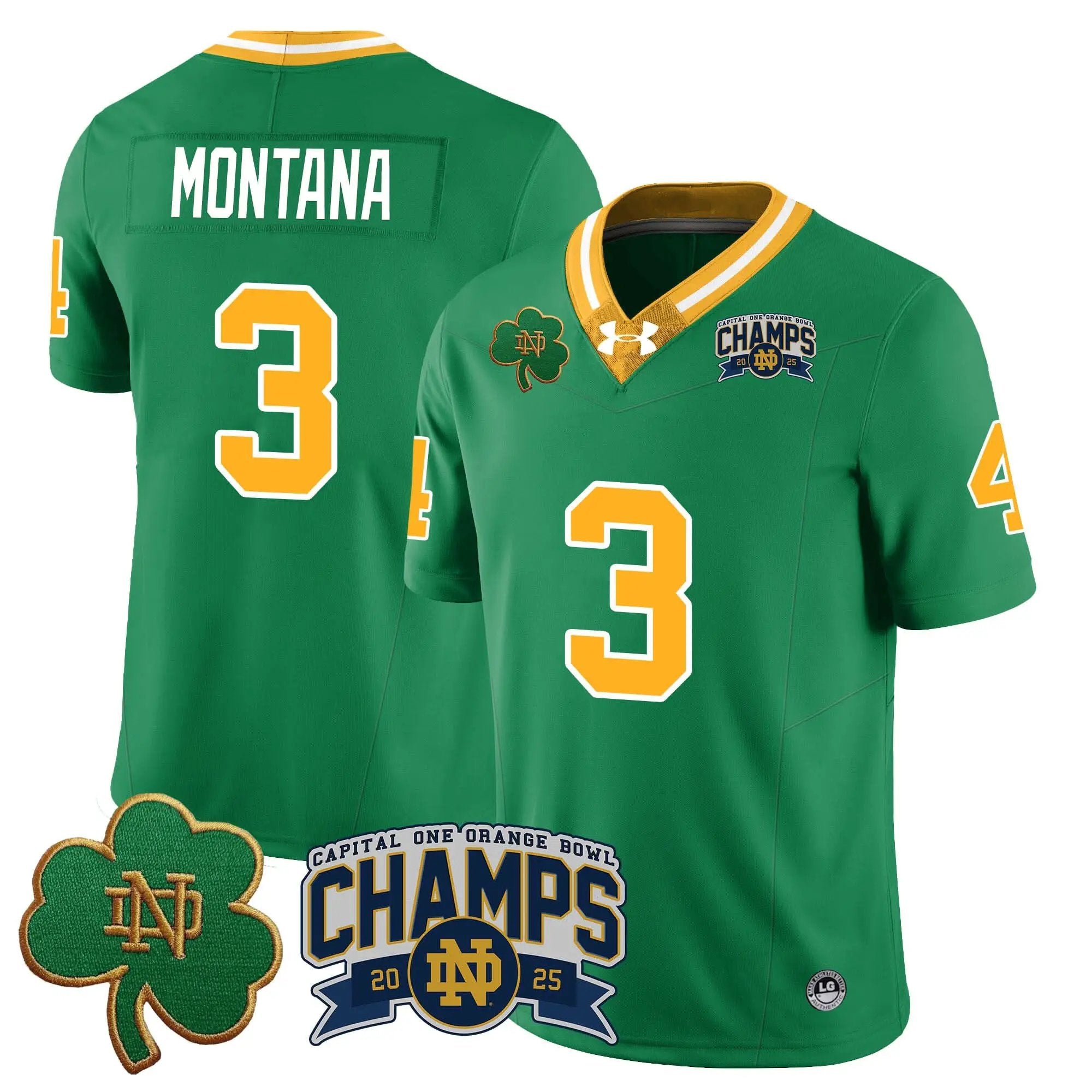 Men Notre Dame Fighting Irish 2025 Orange Bowl Champions Jersey N6 Football