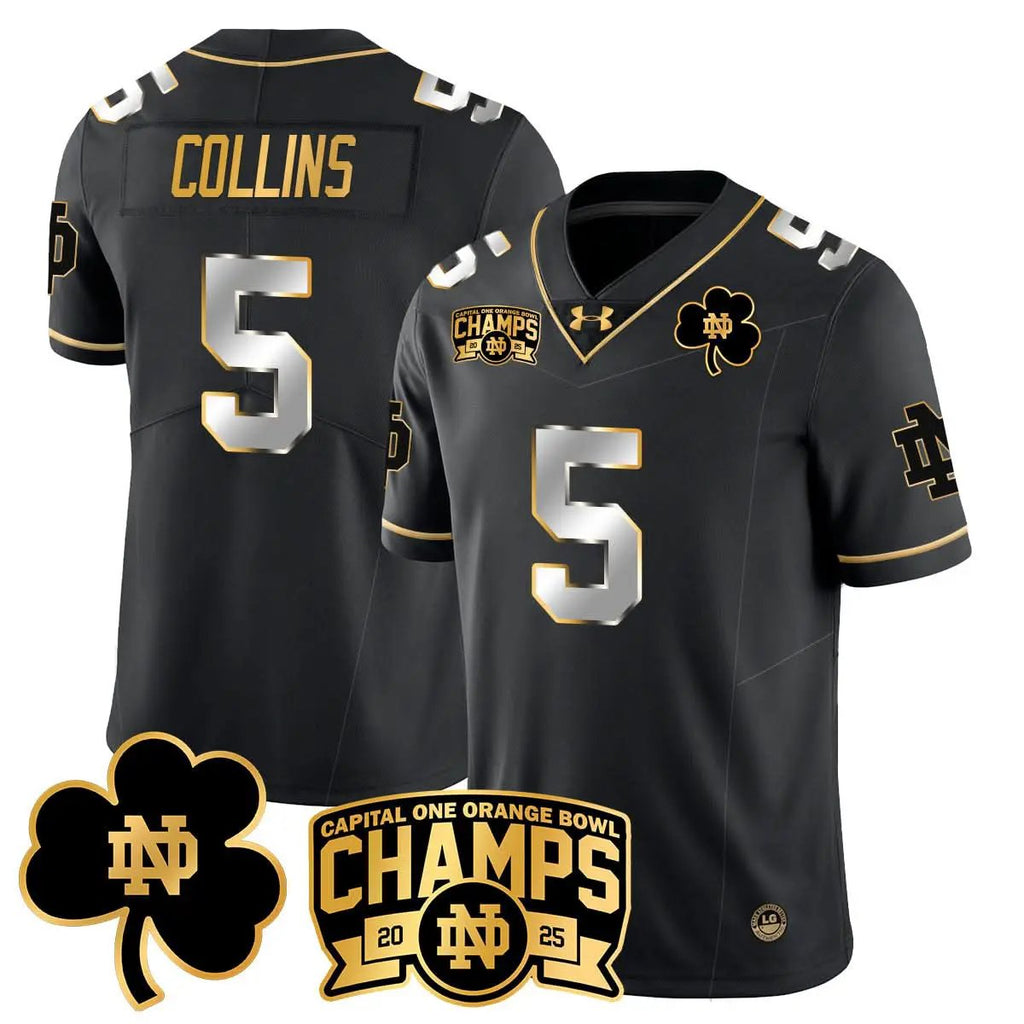 Men Notre Dame Fighting Irish 2025 Orange Bowl Champions Jersey N6 Football