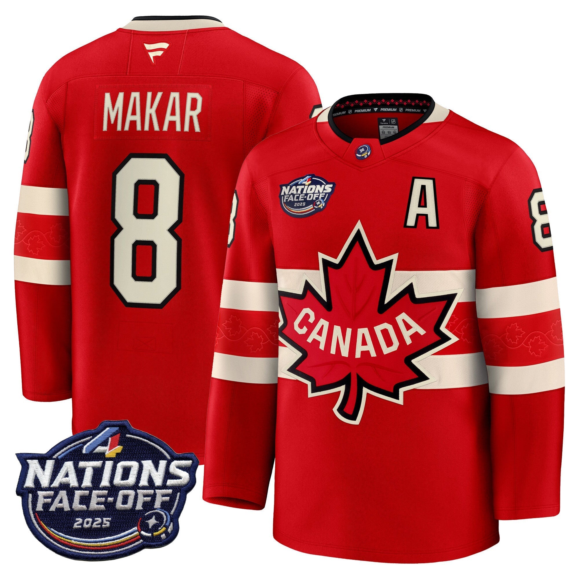 Men Canada 4 Nations Face-Off 2025 Premium Jersey - All Stitched
