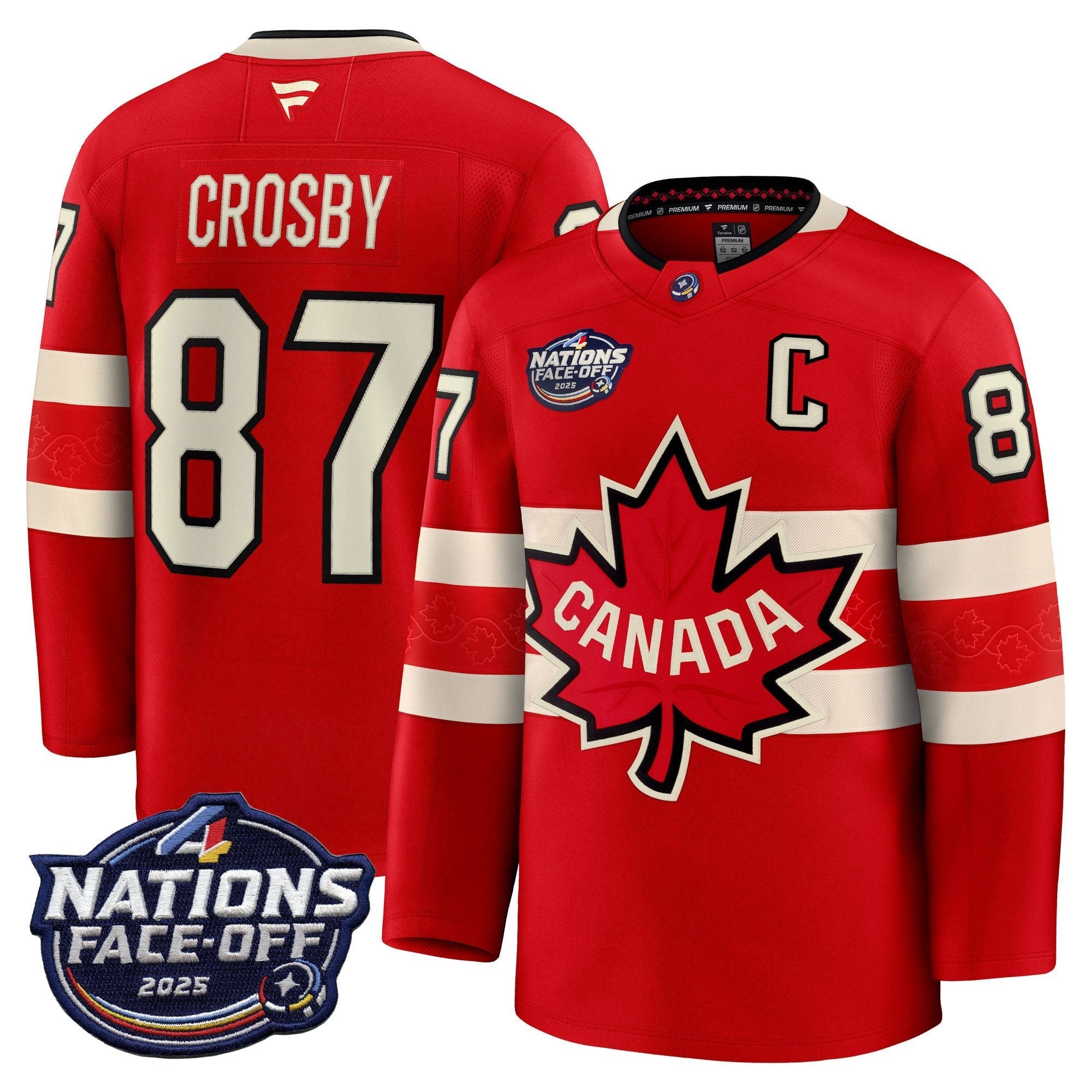 Men Canada 4 Nations Face-Off 2025 Premium Jersey - All Stitched