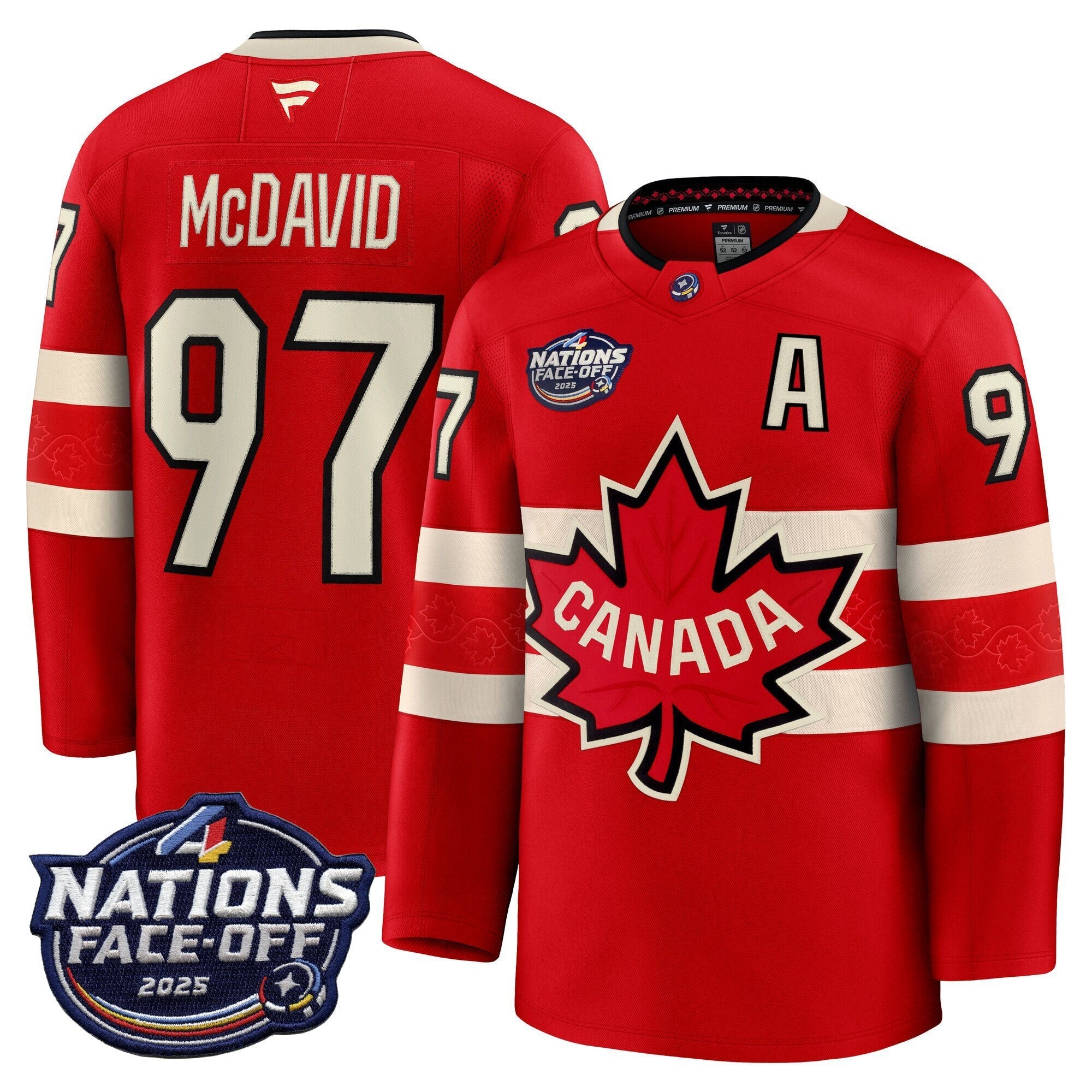 Men Canada 4 Nations Face-Off 2025 Premium Jersey - All Stitched