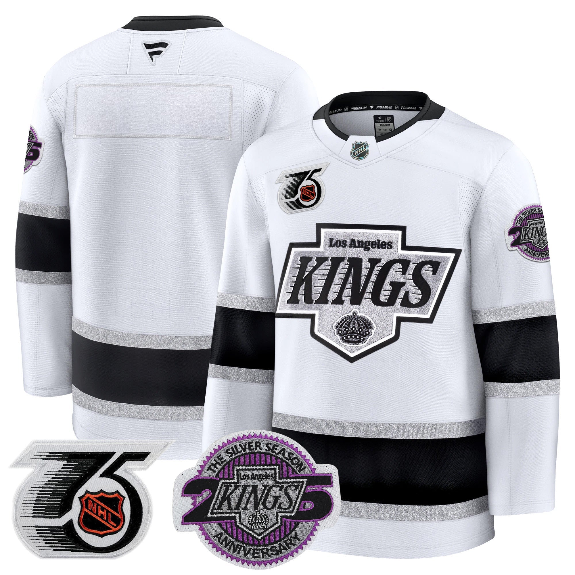 Los Angeles Kings 91-92 75th 25th Anniversary Patch Premium Jersey - All Stitched