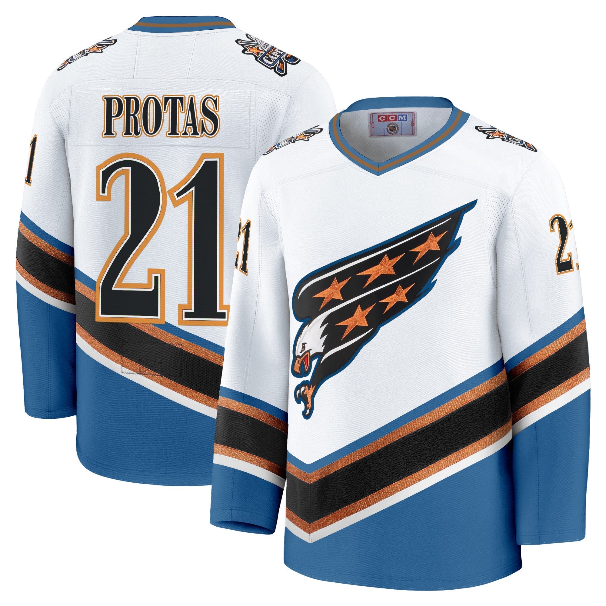 Men Washington Capitals Screaming Eagle Jersey Collection (1995-2024) - All Stitched