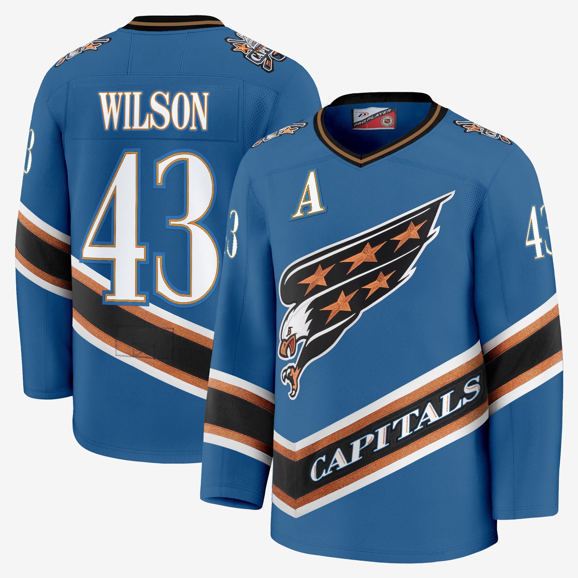 Men Washington Capitals Screaming Eagle Jersey Collection (1995-2024) - All Stitched