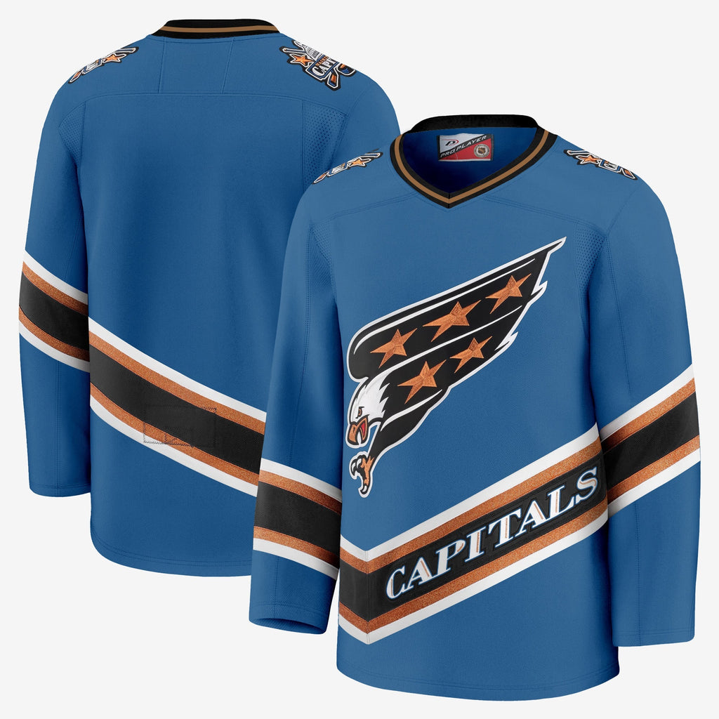 Men Washington Capitals Screaming Eagle Jersey Collection (1995-2024) - All Stitched