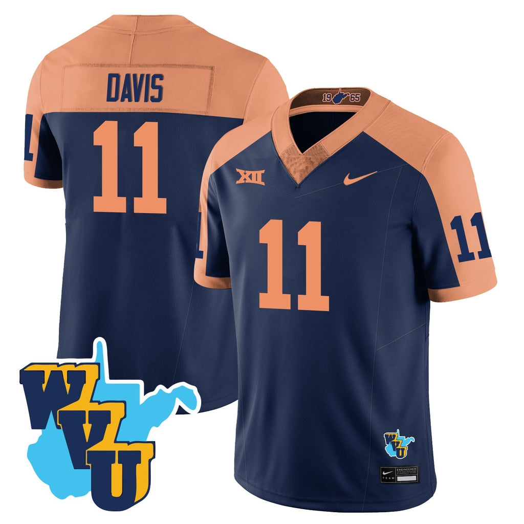 Men West Virginia Mountaineers 1965-2025 Throwback Jersey - All Stitched