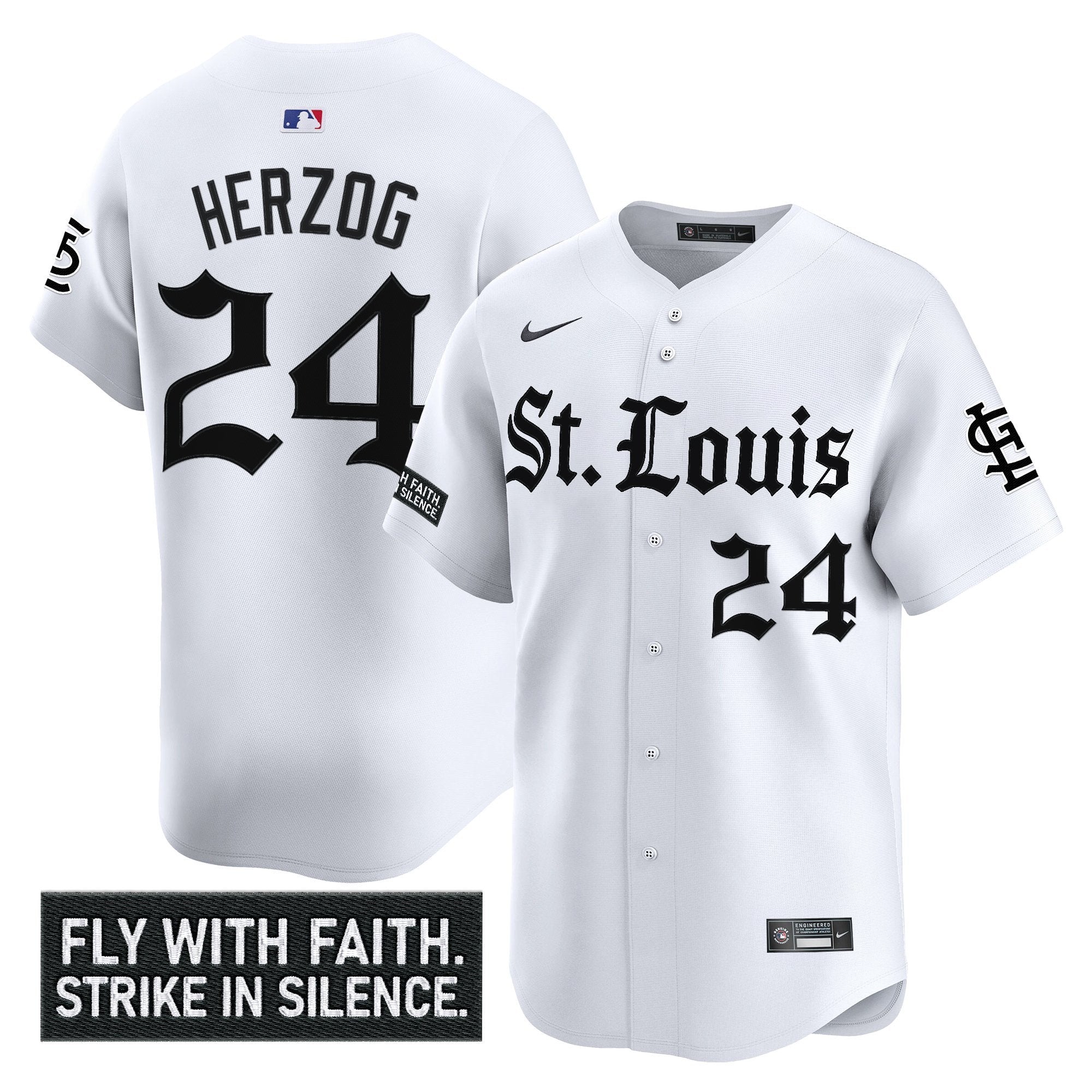 St. Louis Cardinals 'Gothic Legacy Edition' Vapor Premier Limited Jersey - All Stitched