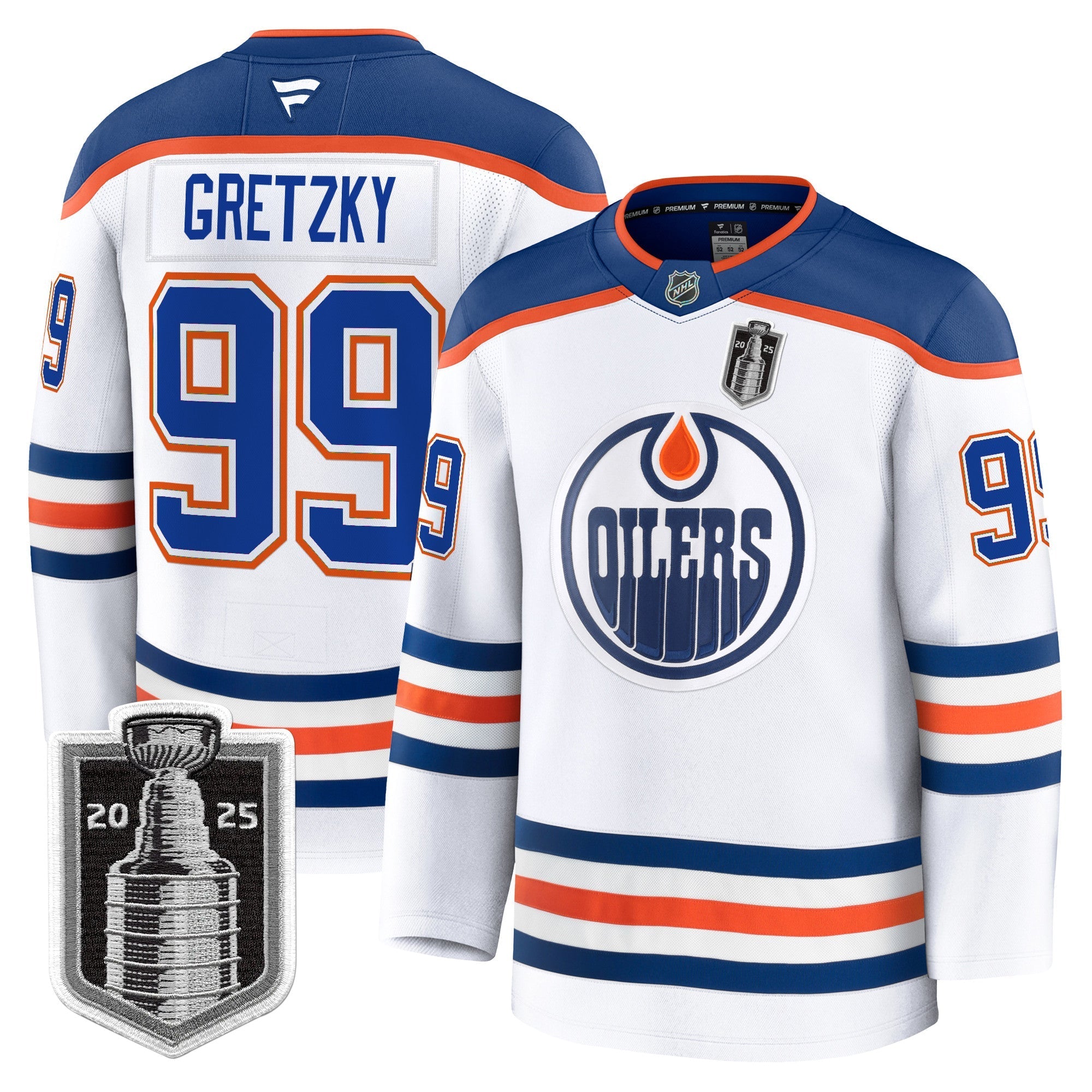 Men Edmonton Oilers 2025 Stanley Cup Final Premium Jersey - All Stitched