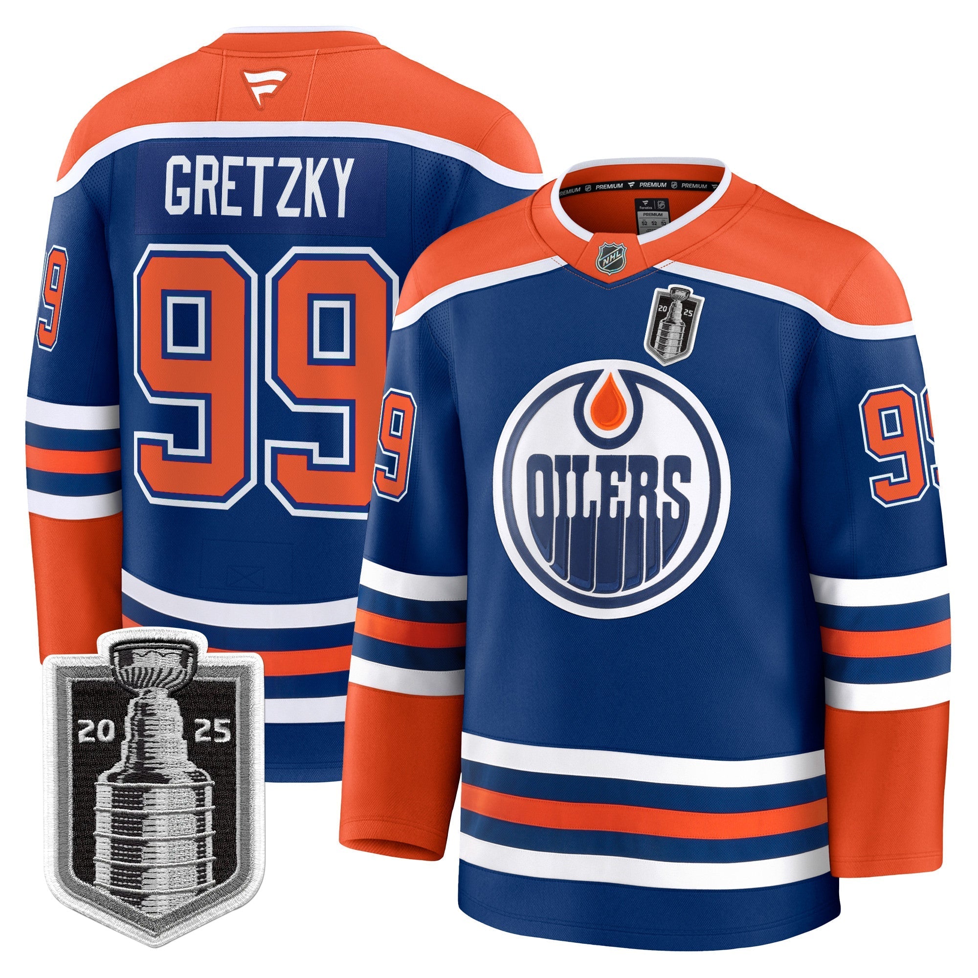 Men Edmonton Oilers 2025 Stanley Cup Final Premium Jersey - All Stitched