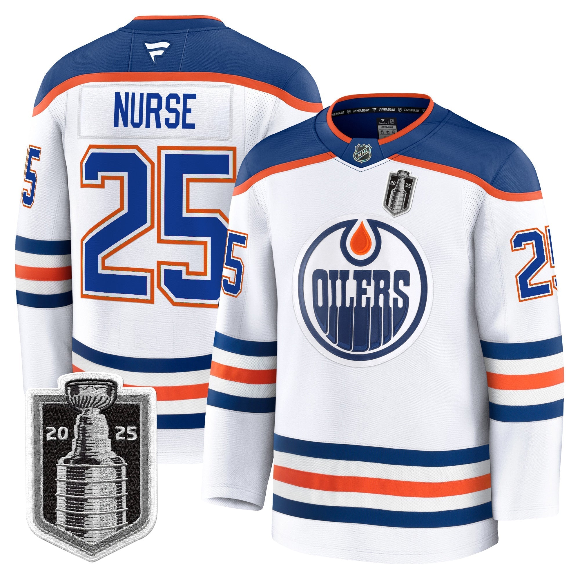 Men Edmonton Oilers 2025 Stanley Cup Final Premium Jersey - All Stitched