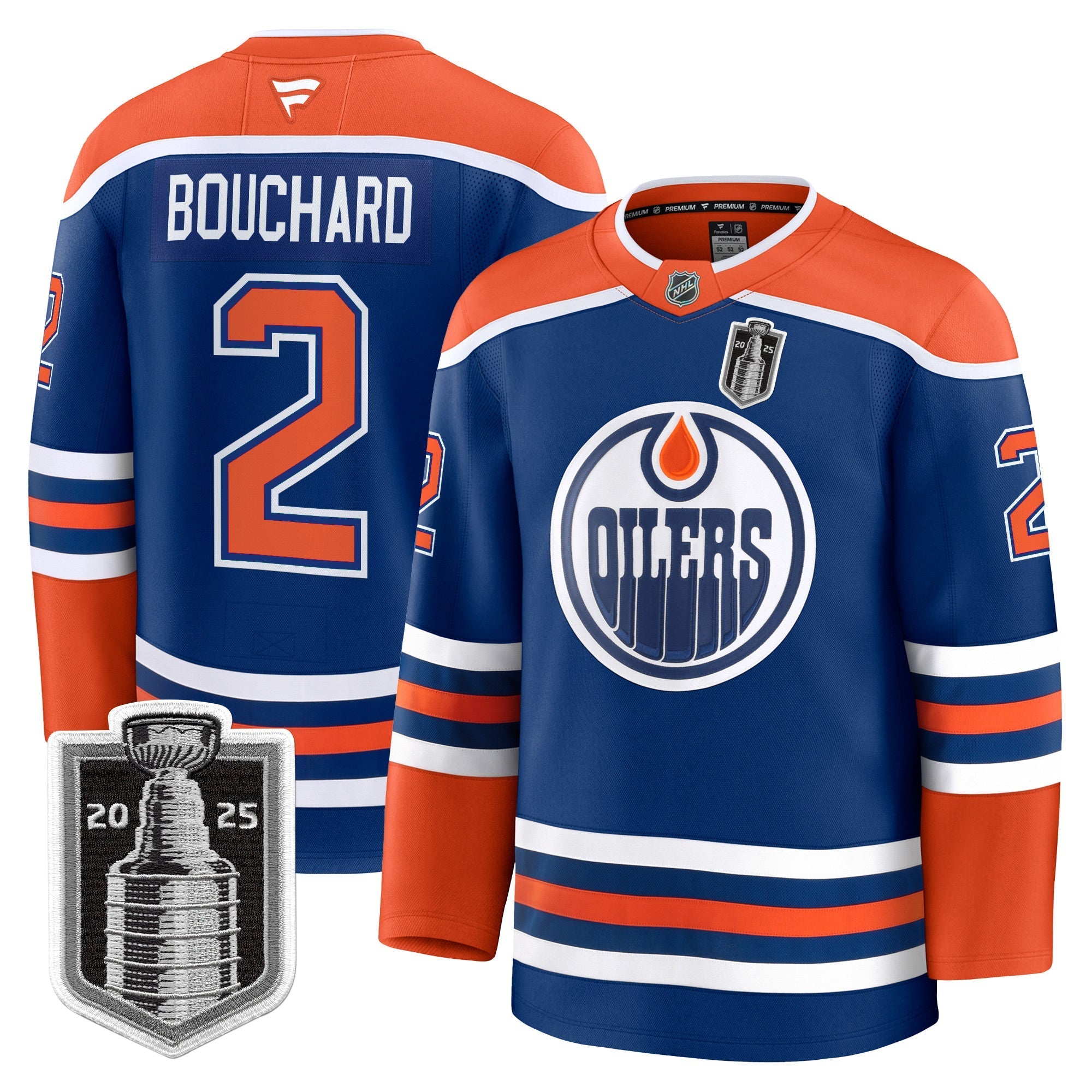 Men Edmonton Oilers 2025 Stanley Cup Final Premium Jersey - All Stitched