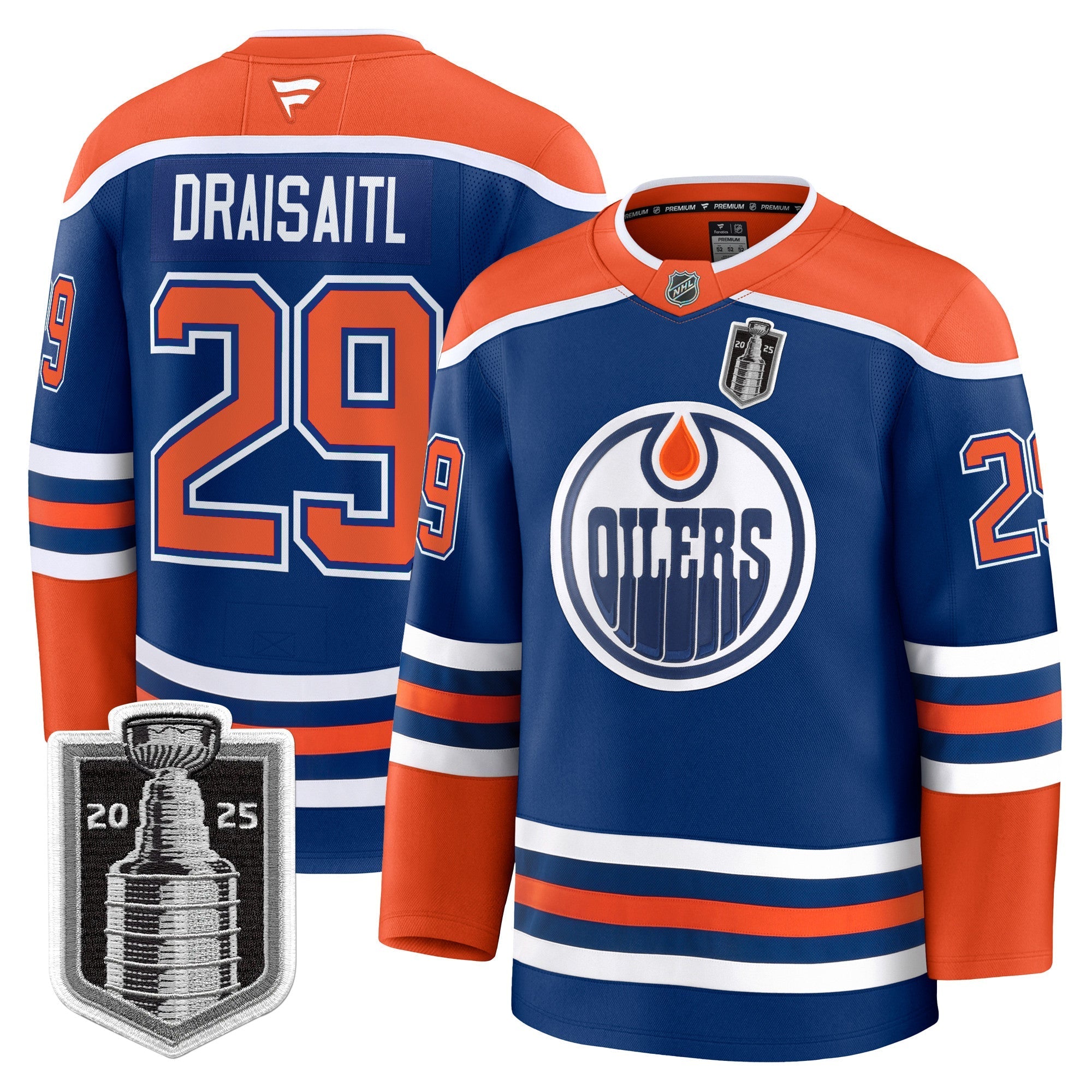Men Edmonton Oilers 2025 Stanley Cup Final Premium Jersey - All Stitched