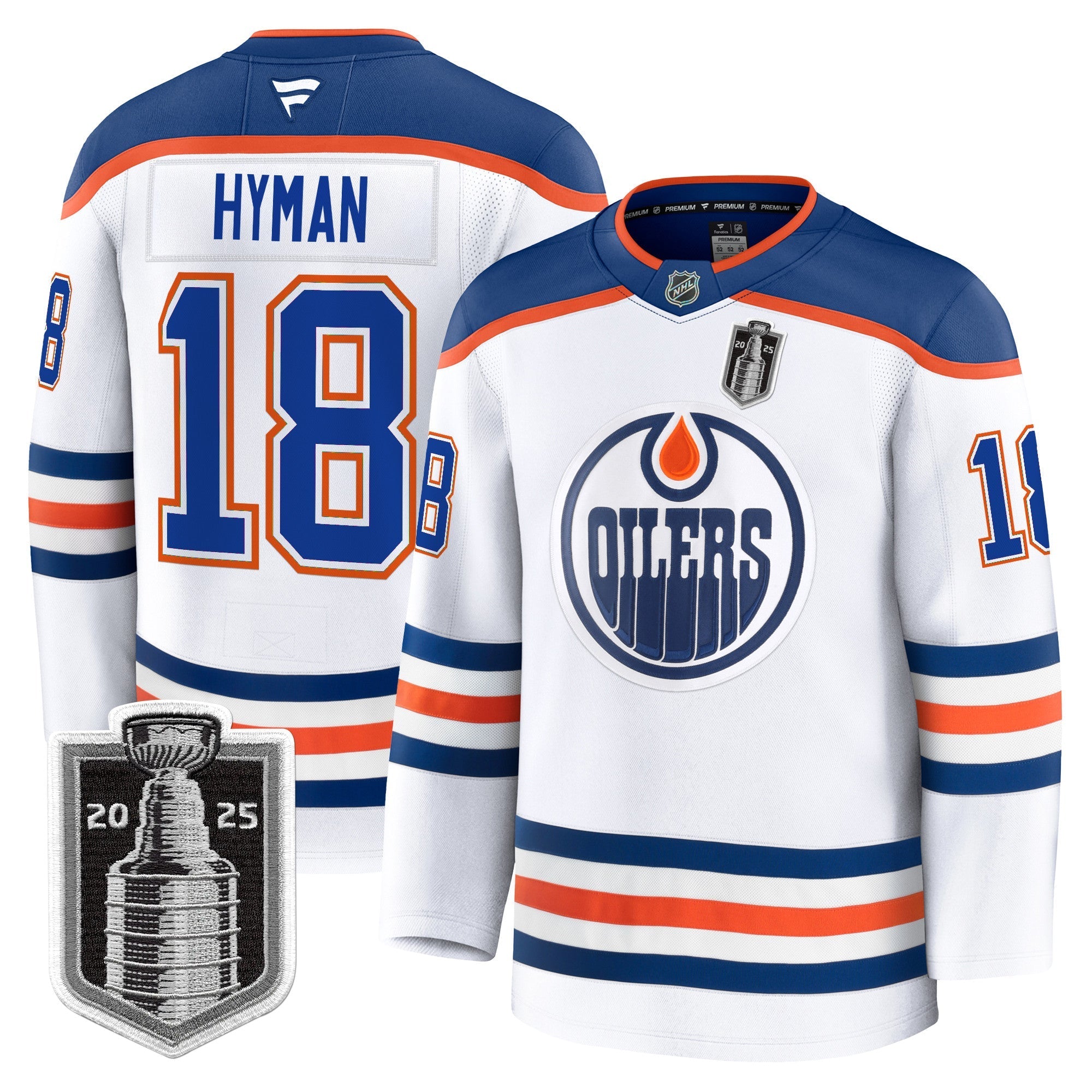 Men Edmonton Oilers 2025 Stanley Cup Final Premium Jersey - All Stitched