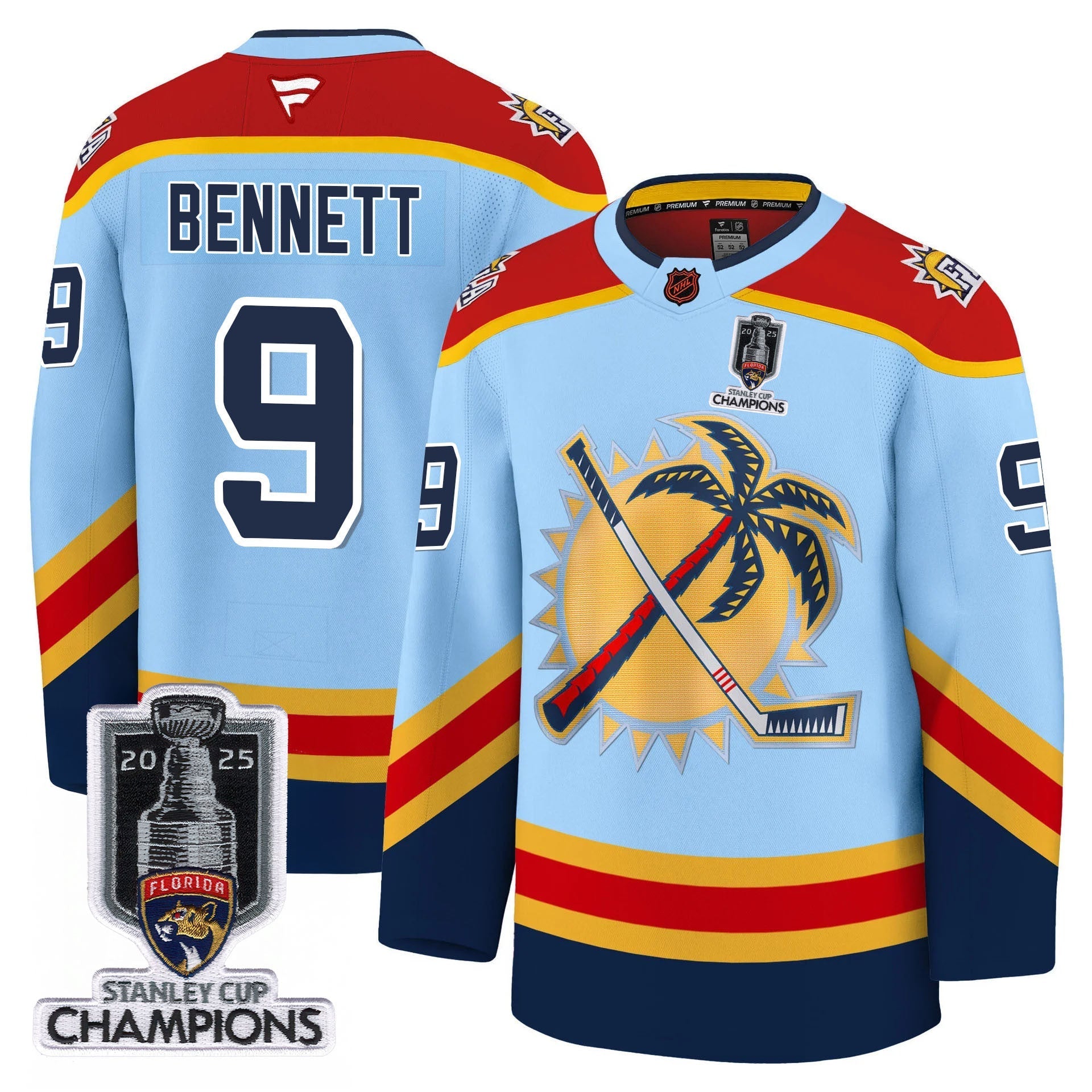Florida Panthers 2025 Stanley Cup Champions Jersey - All Stitched