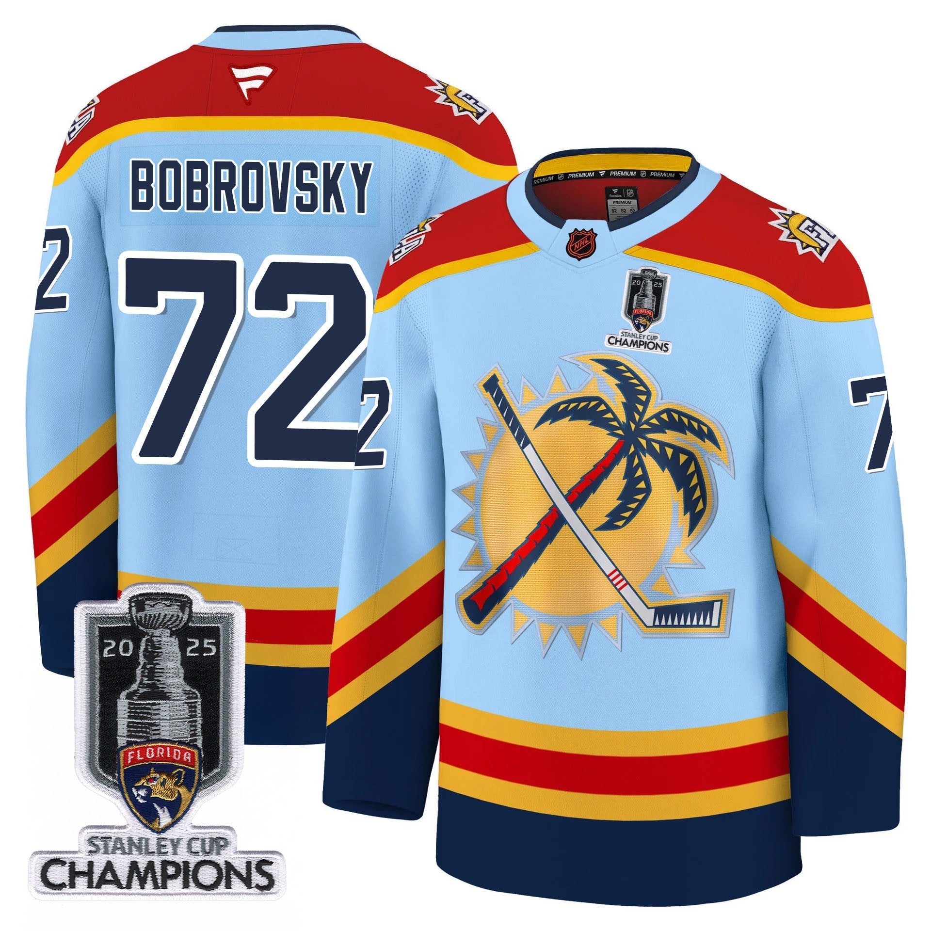Florida Panthers 2025 Stanley Cup Champions Jersey - All Stitched