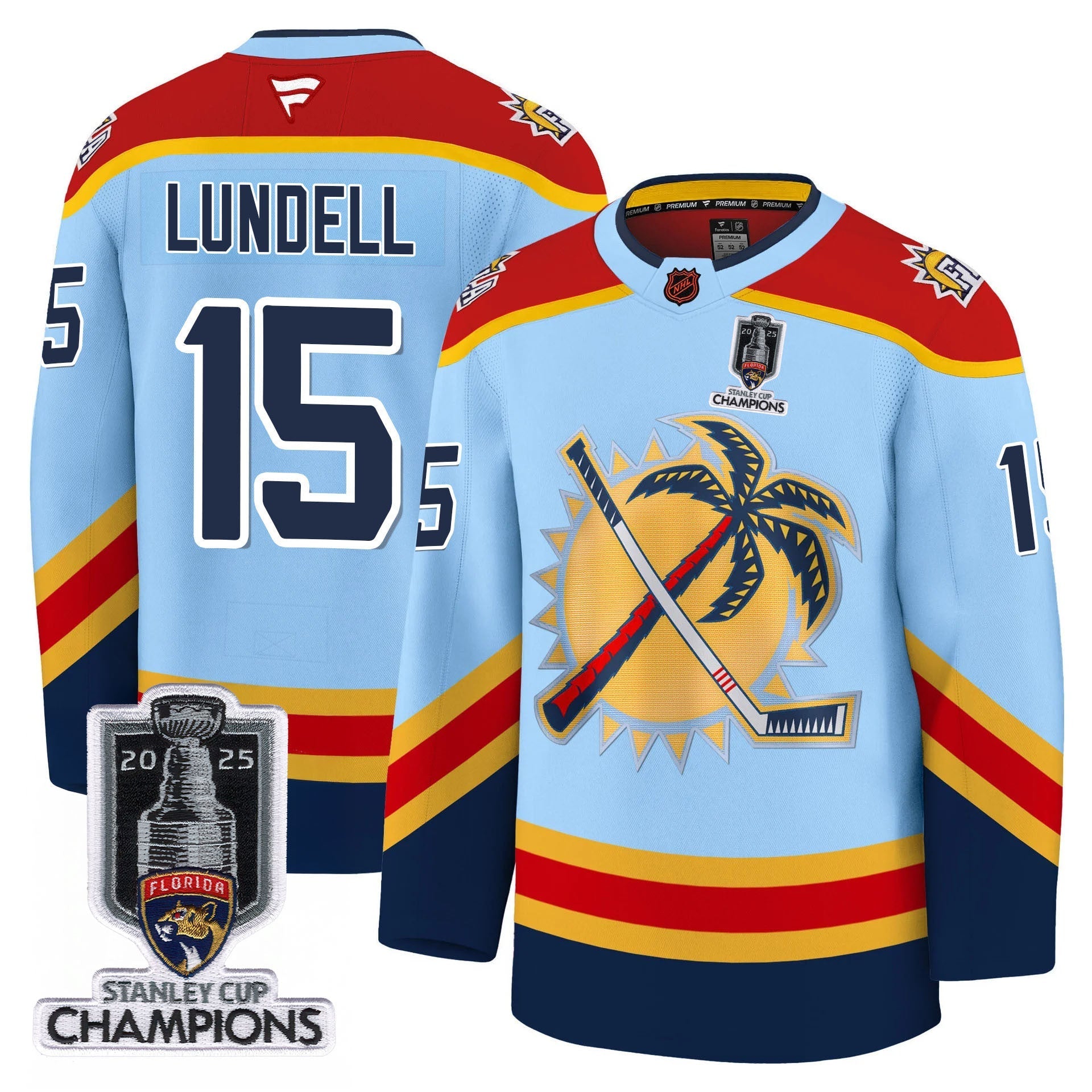 Florida Panthers 2025 Stanley Cup Champions Jersey - All Stitched