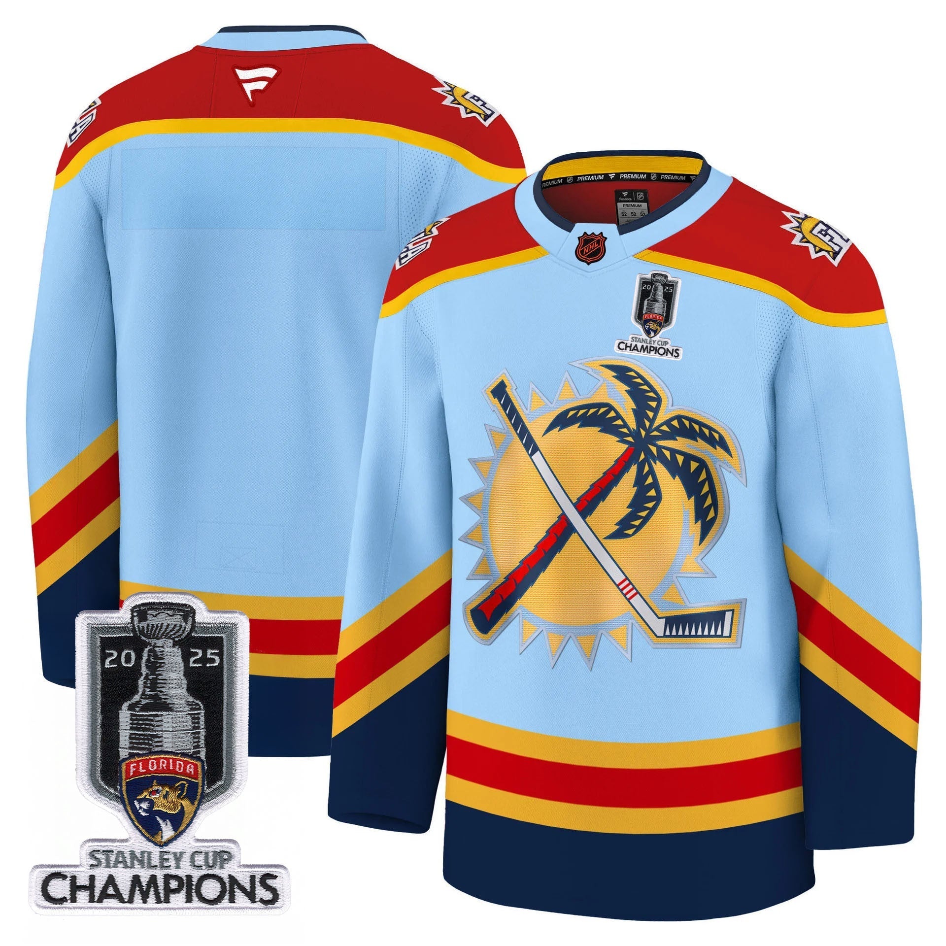 Florida Panthers 2025 Stanley Cup Champions Jersey - All Stitched