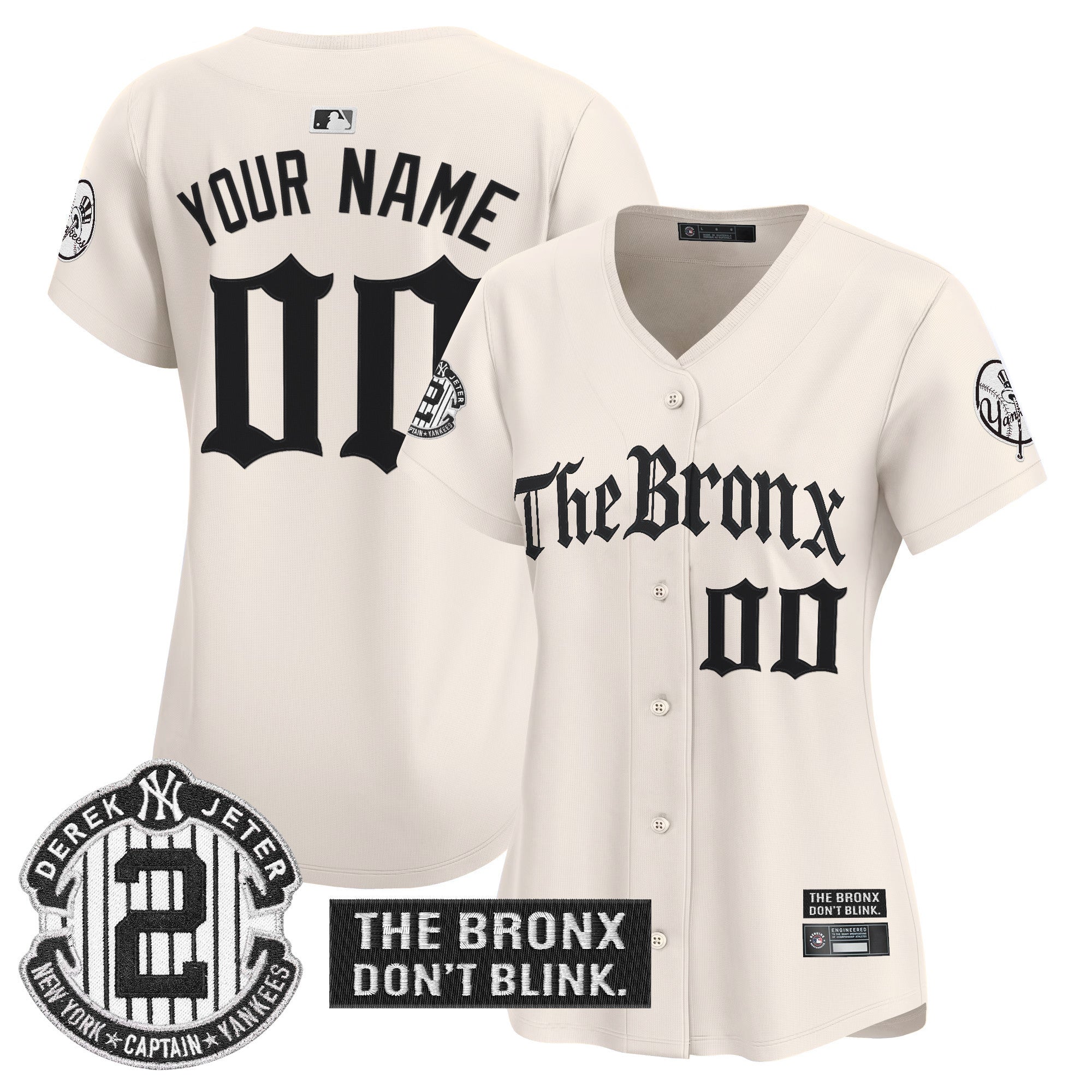 Yankees 'The Bronx - Gothic Ink Drop Edition' Vapor Premier Limited Custom Jersey - All Stitched