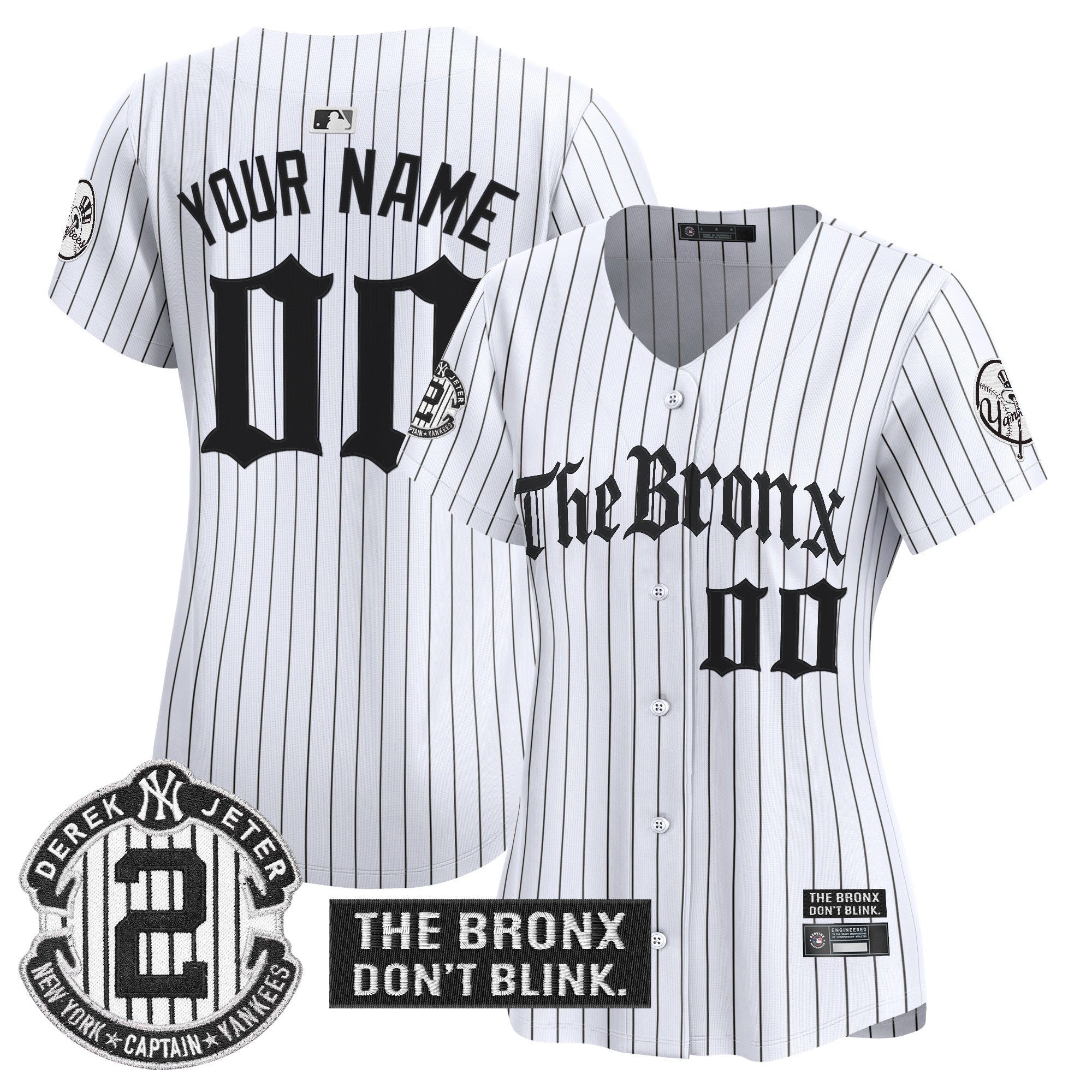Yankees 'The Bronx - Gothic Ink Drop Edition' Vapor Premier Limited Custom Jersey - All Stitched