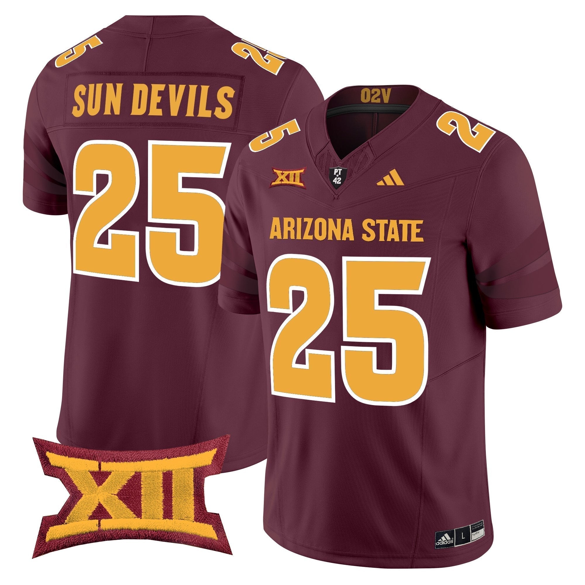 Arizona State Sun Devils 2025 Vapor Limited Jersey - All Stitched