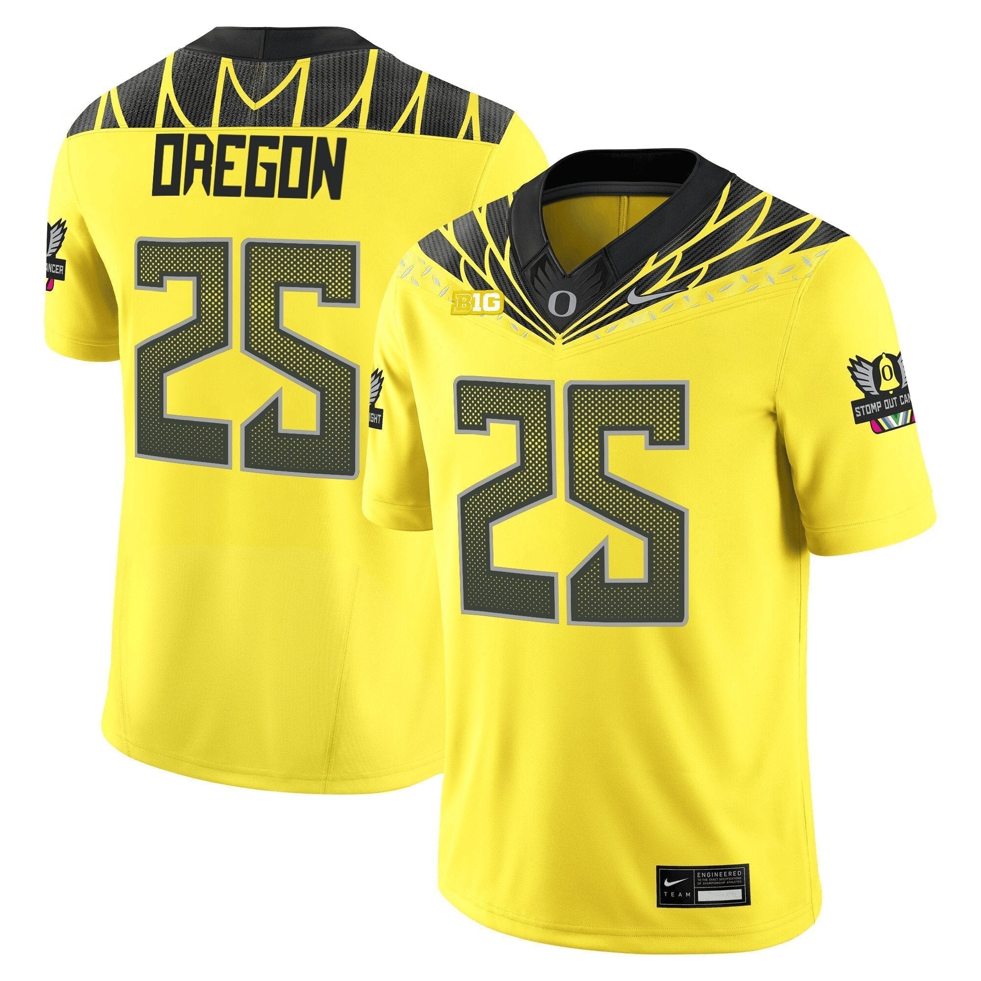 Oregon Ducks 2025 Vapor Limited Jersey V2 - All Stitched