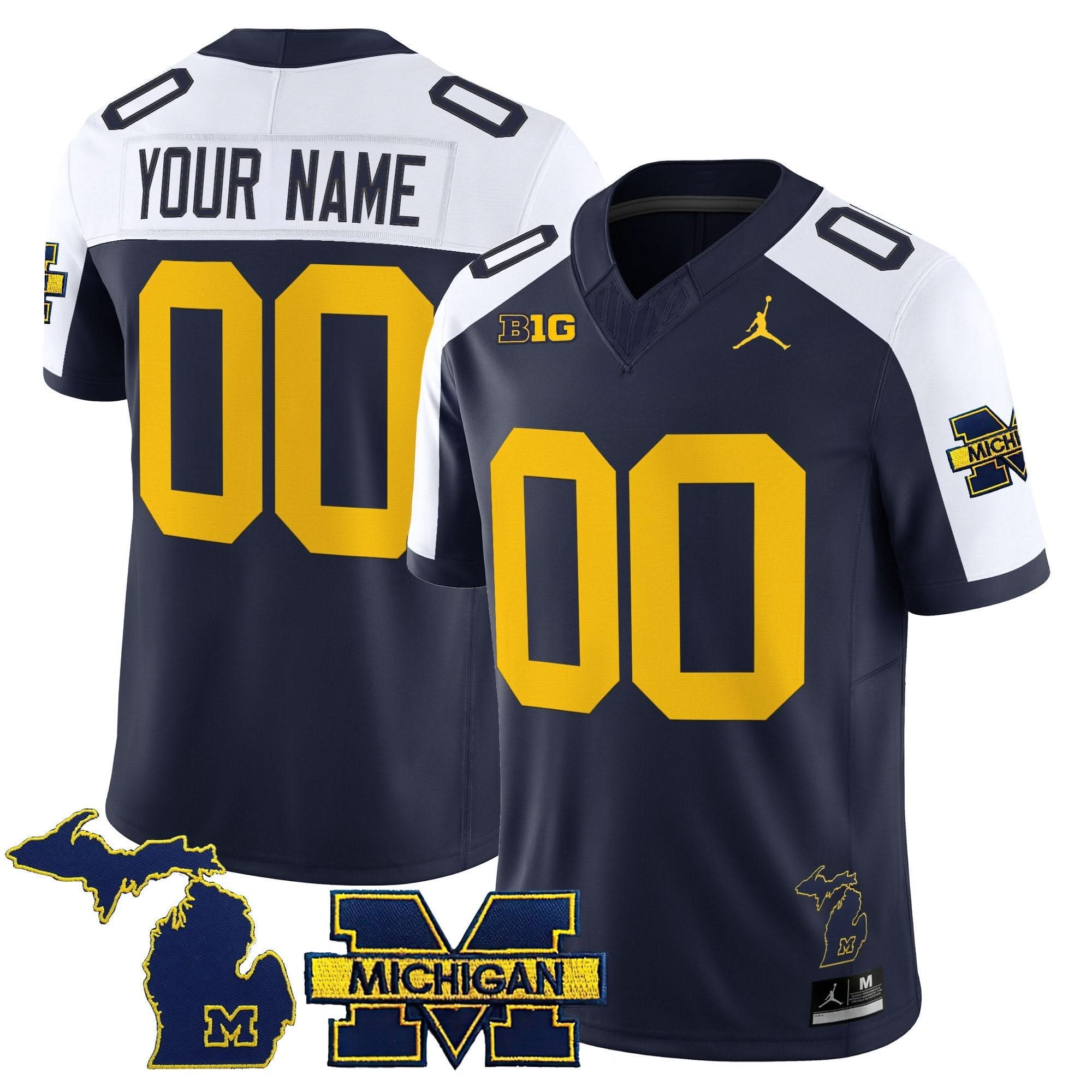 Custom Michigan Wolverines Jersey Name, Number  2025 Vapor Limited All Stitched