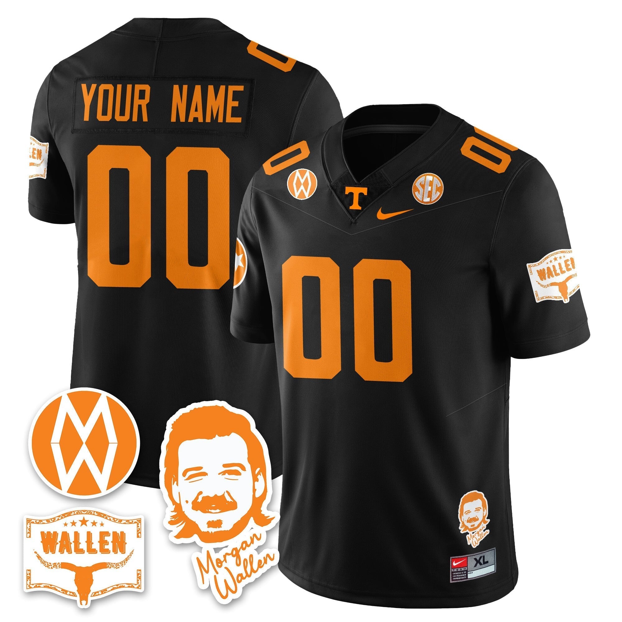 Tennessee Volunteers Morgan Wallen 2025 Jersey - All Stitched