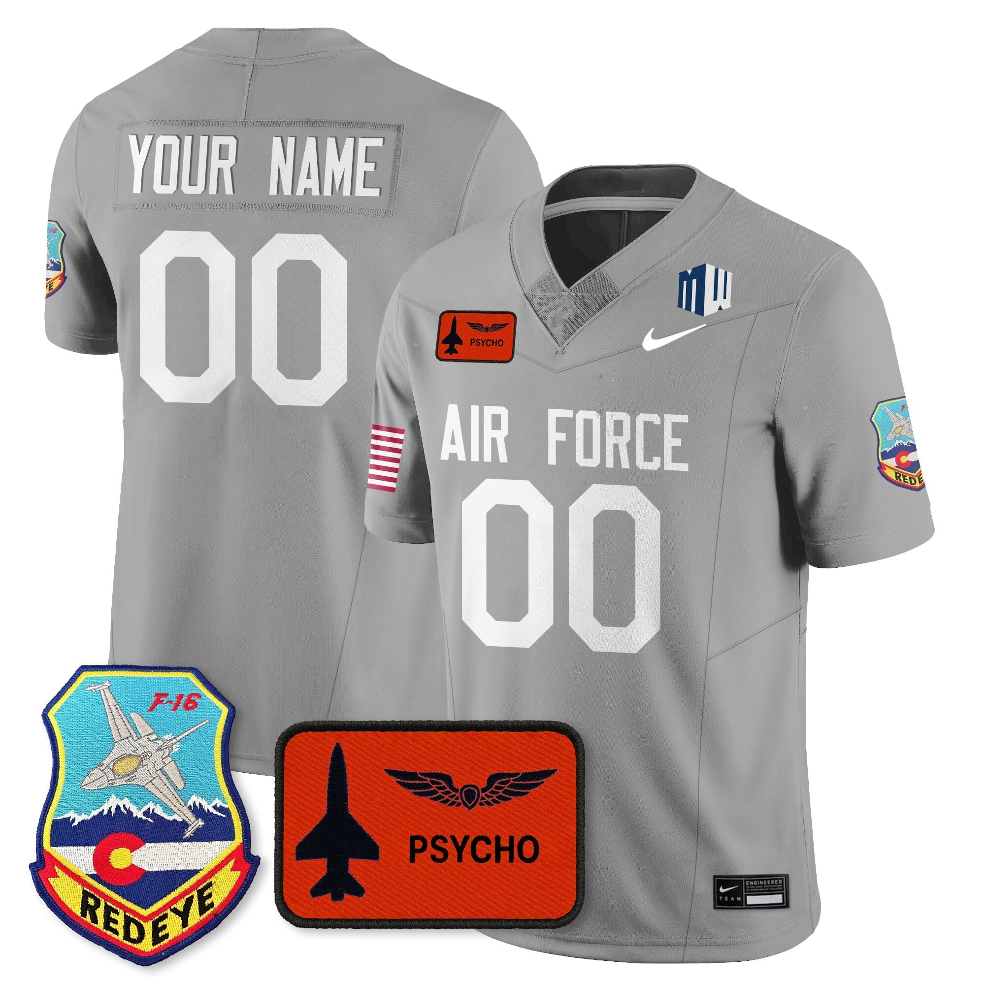 Air Force Football 2025 Honor F-16 Jersey - All Stitched