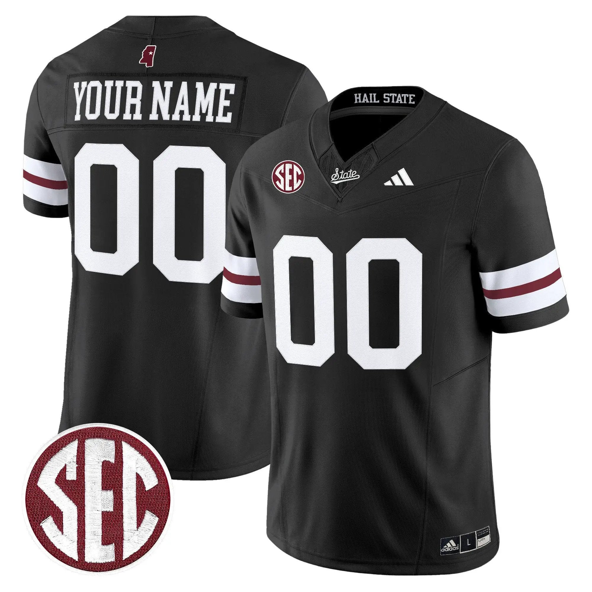 Mississippi State Bulldogs Football 'Dark Mode' Vapor Limited Custom Jersey