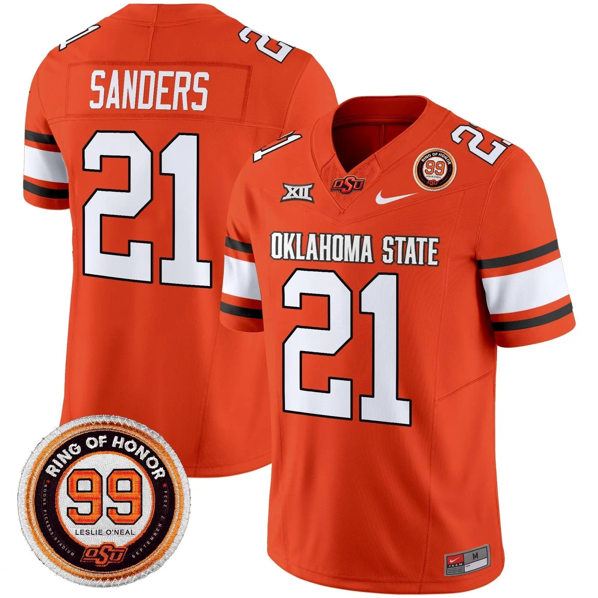 Men Oklahoma State Cowboys Football 2025 Vapor Limited Jersey - Leslie O'neal Patch