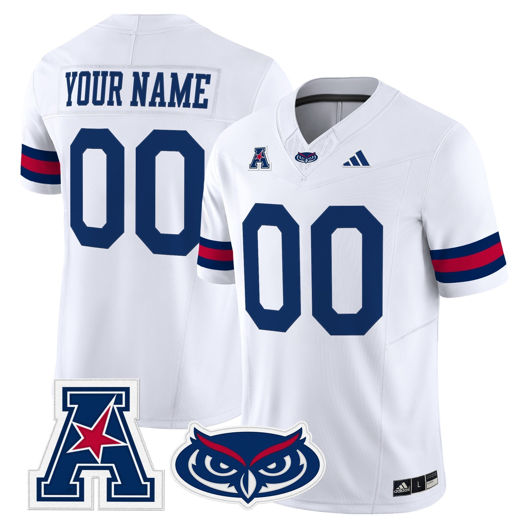 Custom Florida Atlantic Owls Jersey Name, Number 2025 Limited Stitched All Colors