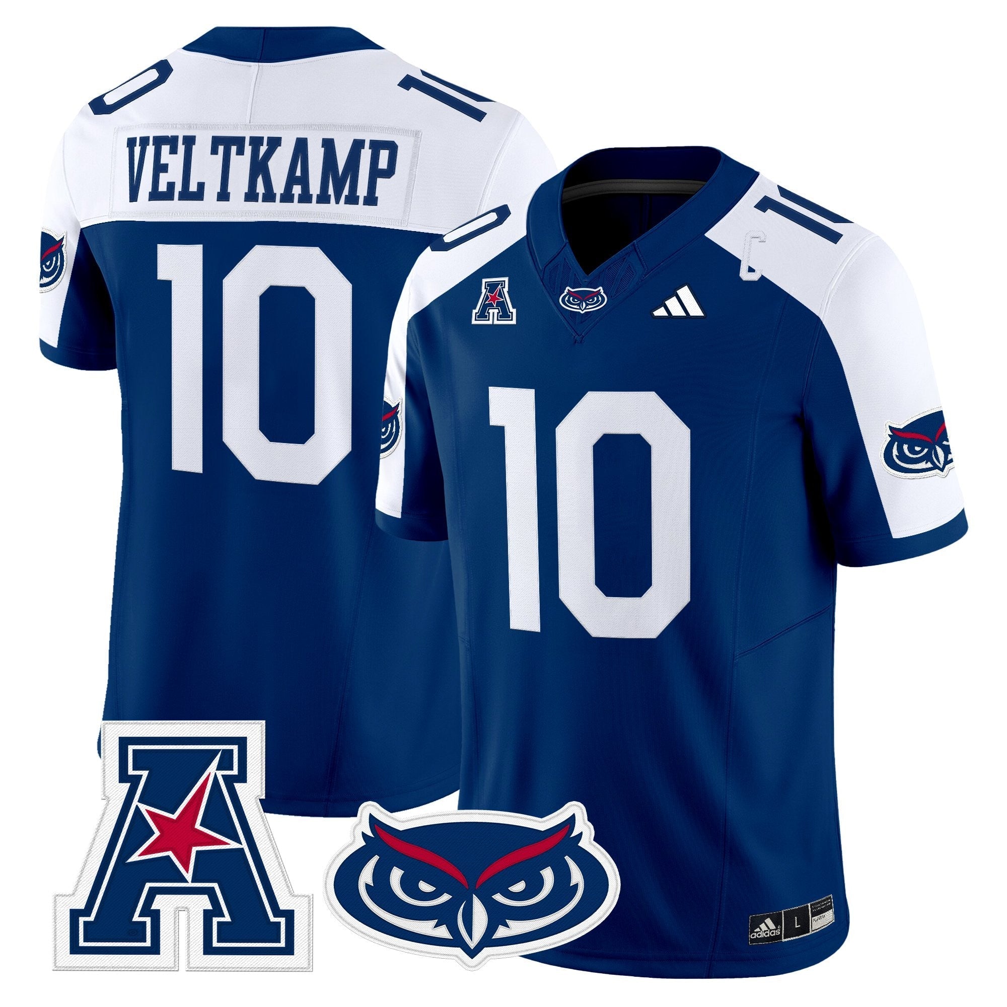 Florida Atlantic Owls 2025 Vapor Limited Jersey - All Stitched