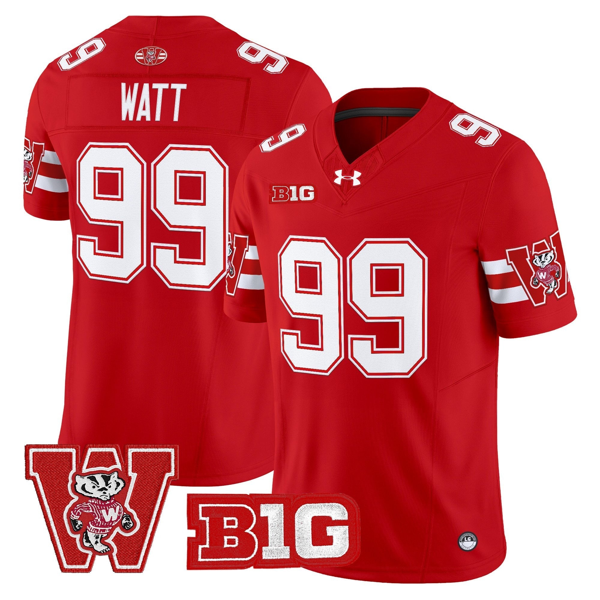 Wisconsin Badgers Throwback Vapor Limited Jersey - All Stitched