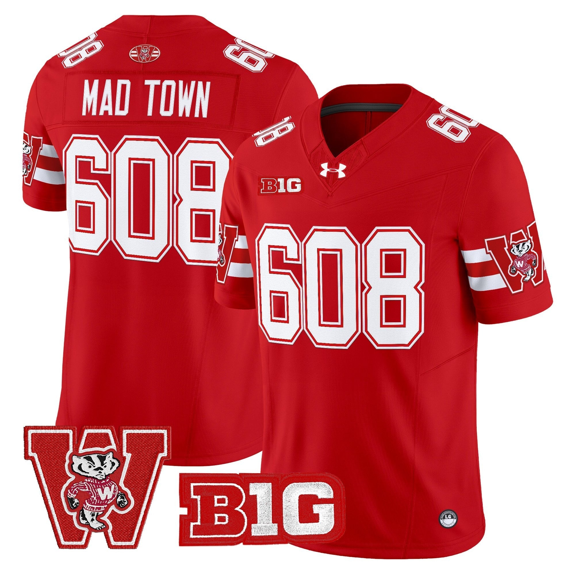 Wisconsin Badgers Throwback Vapor Limited Jersey - All Stitched
