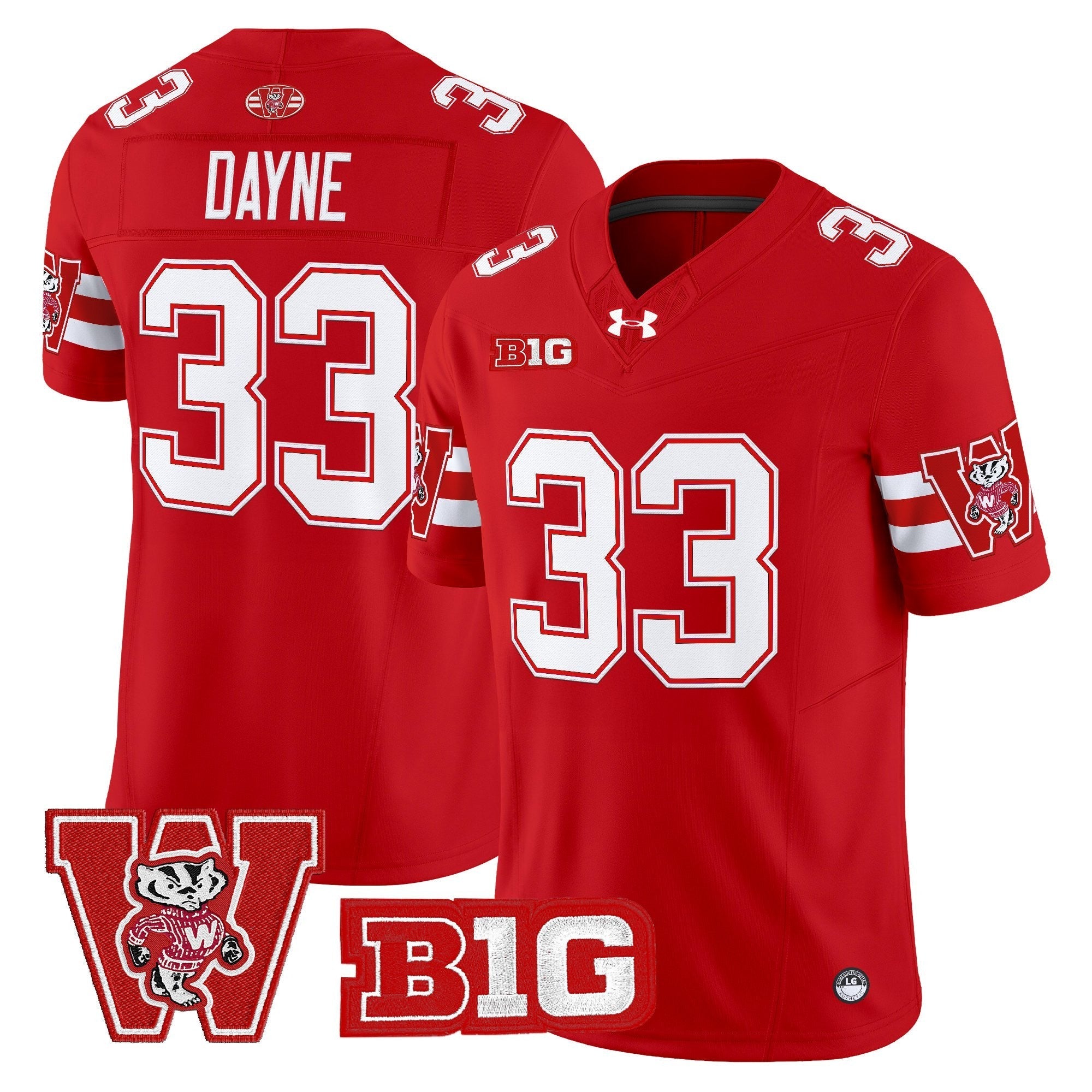 Wisconsin Badgers Throwback Vapor Limited Jersey - All Stitched
