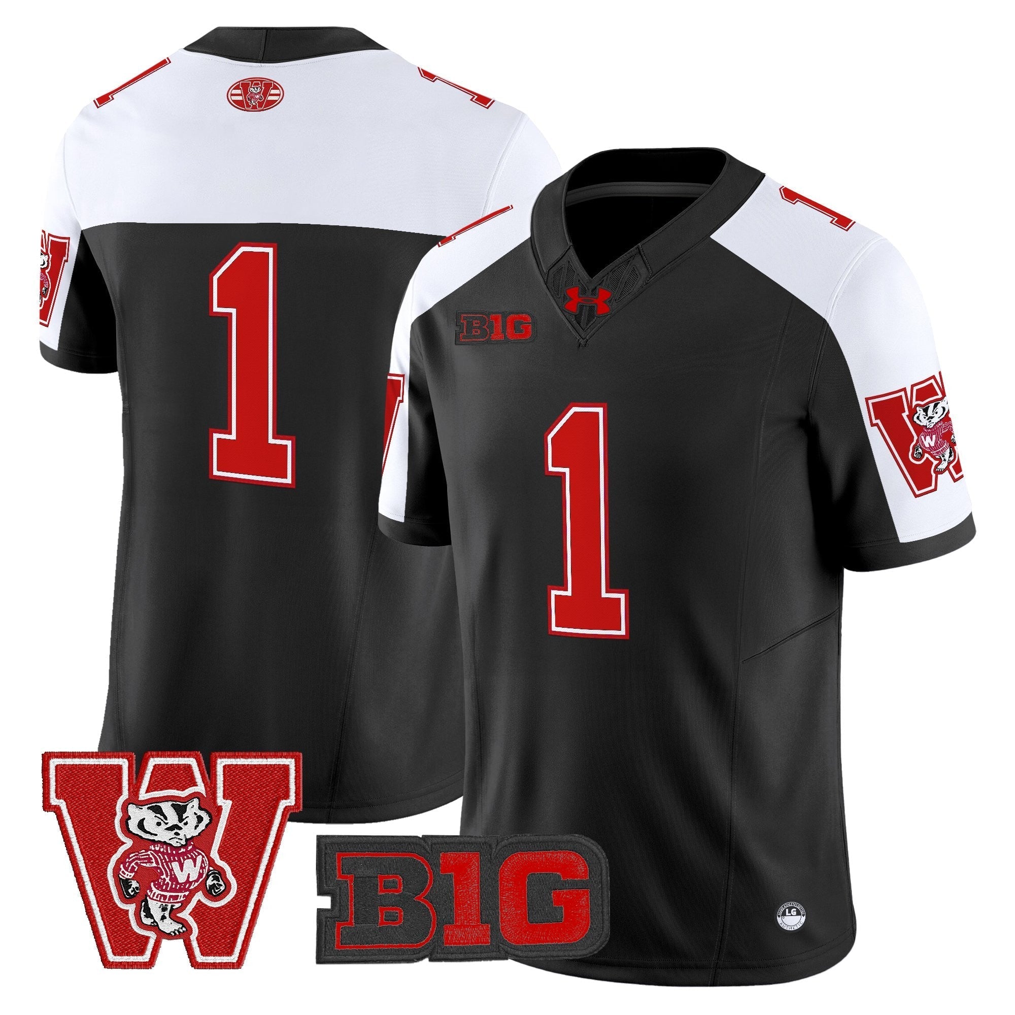 Wisconsin Badgers Throwback Vapor Limited Jersey - All Stitched