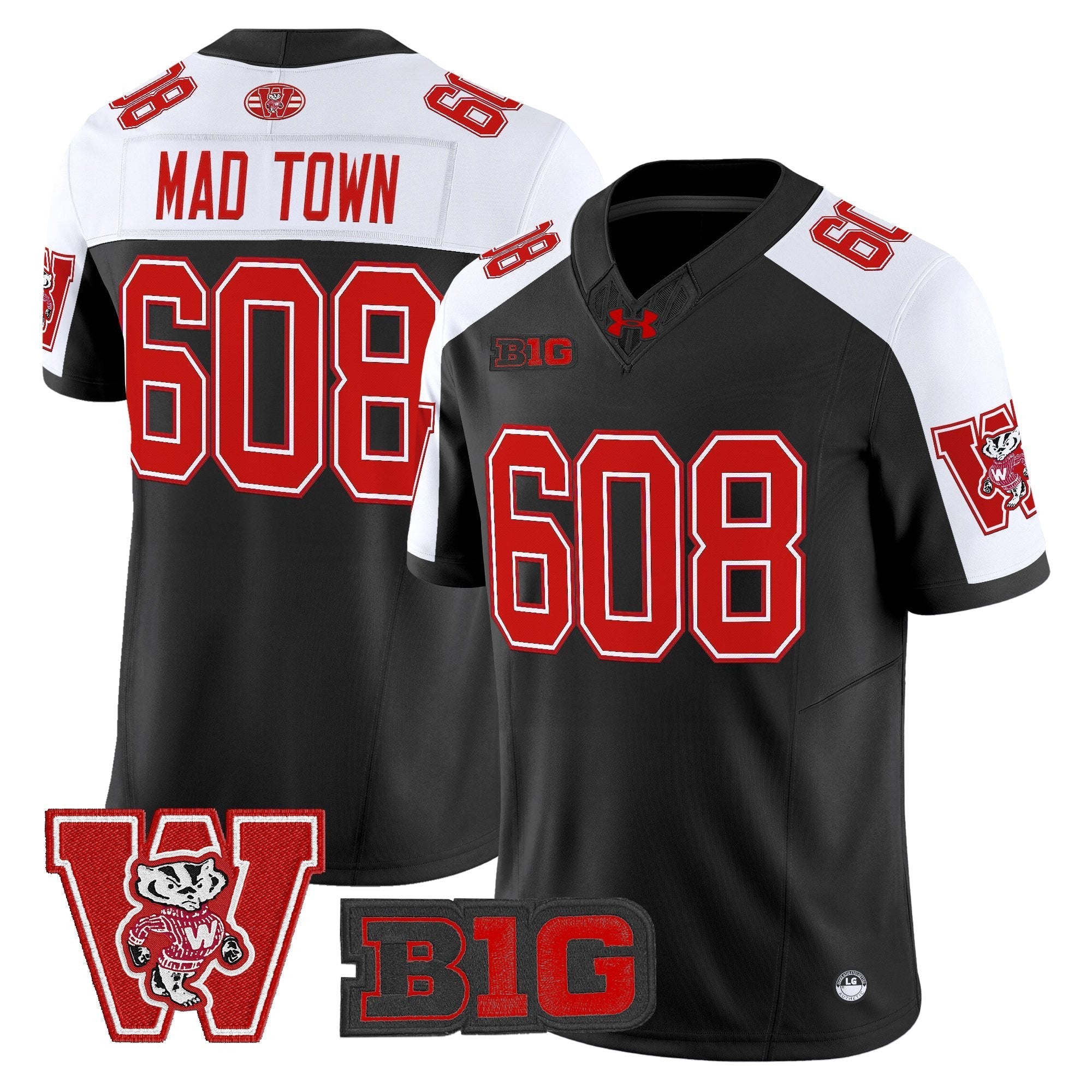 Wisconsin Badgers Throwback Vapor Limited Jersey - All Stitched