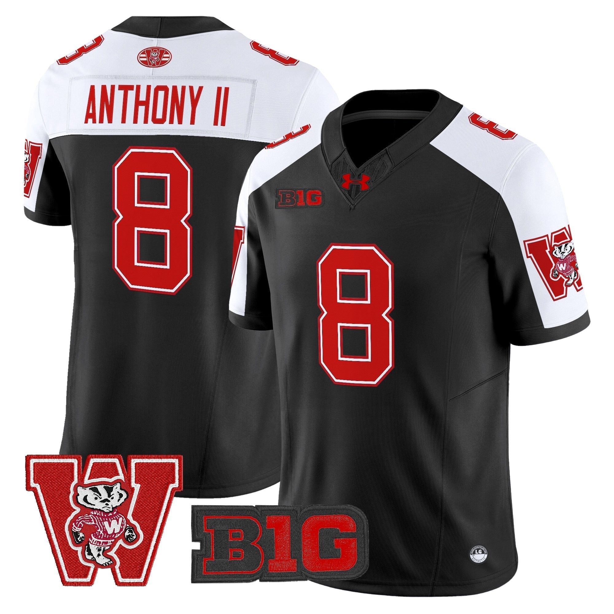 Wisconsin Badgers Throwback Vapor Limited Jersey - All Stitched