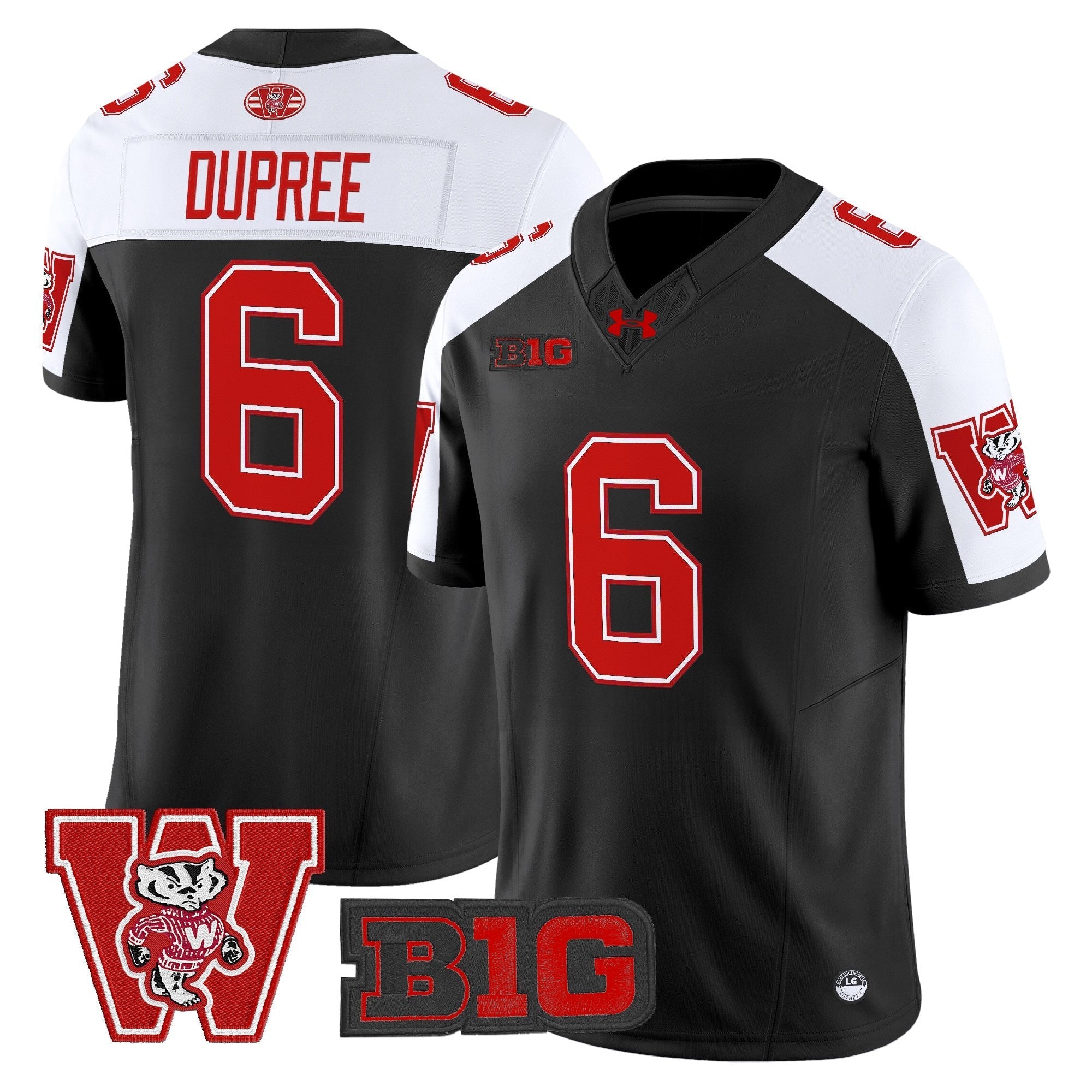 Wisconsin Badgers Throwback Vapor Limited Jersey - All Stitched
